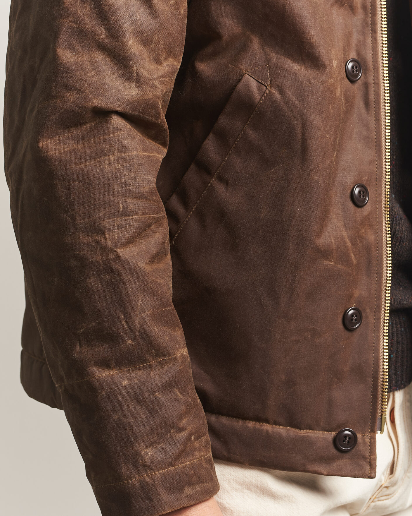 Men | Coats & Jackets | Manifattura Ceccarelli | Deck Jacket Dark Tan