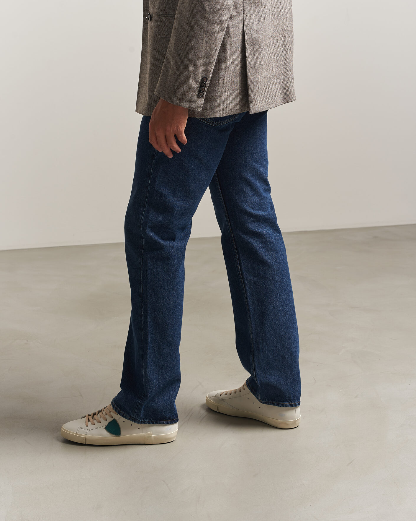 Men | Sneakers | Philippe Model | PRSX Low Top Suede Sneaker White/Blue
