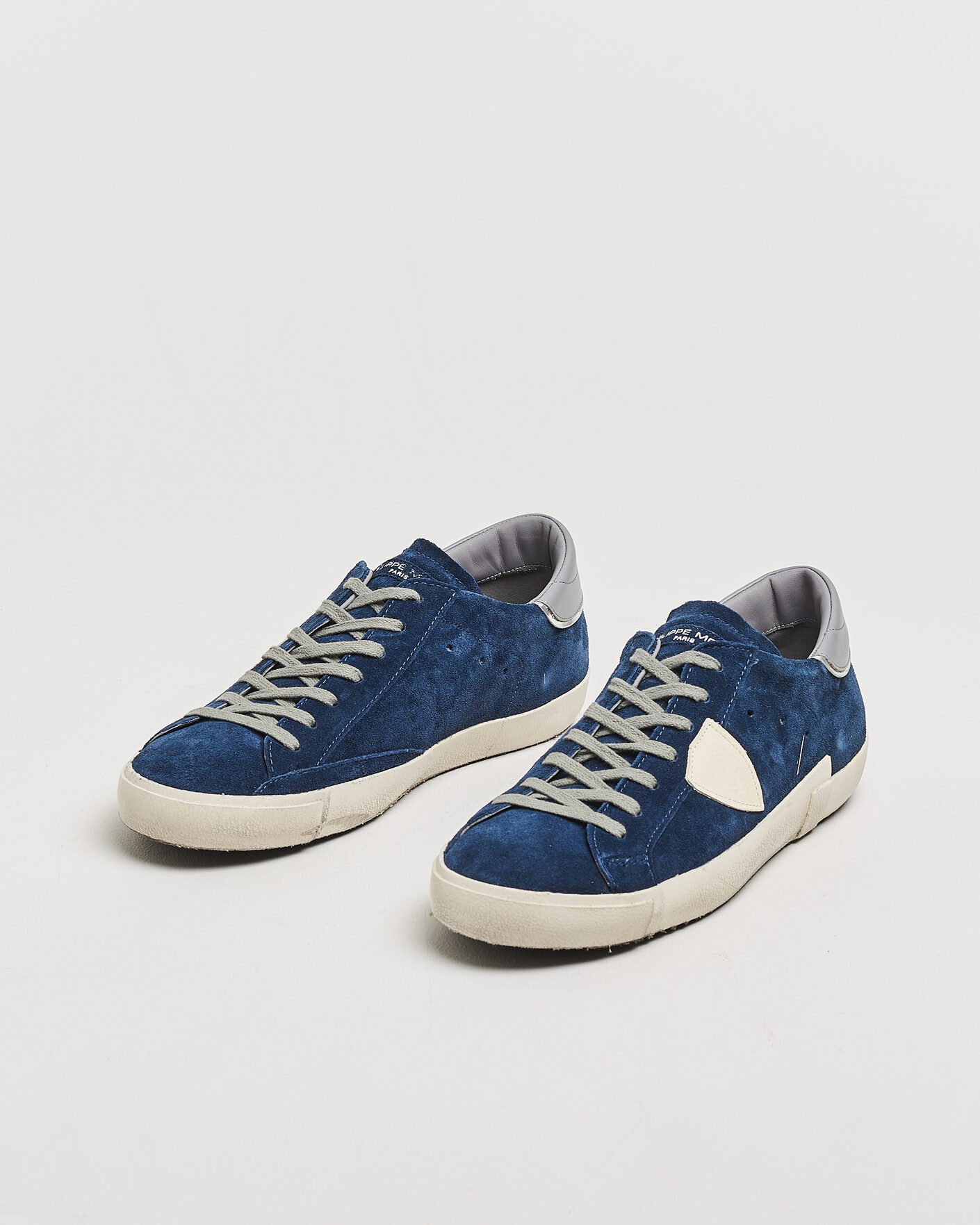Men | Sneakers | Philippe Model | PRSX Low Top Suede Sneaker Blue/Grey
