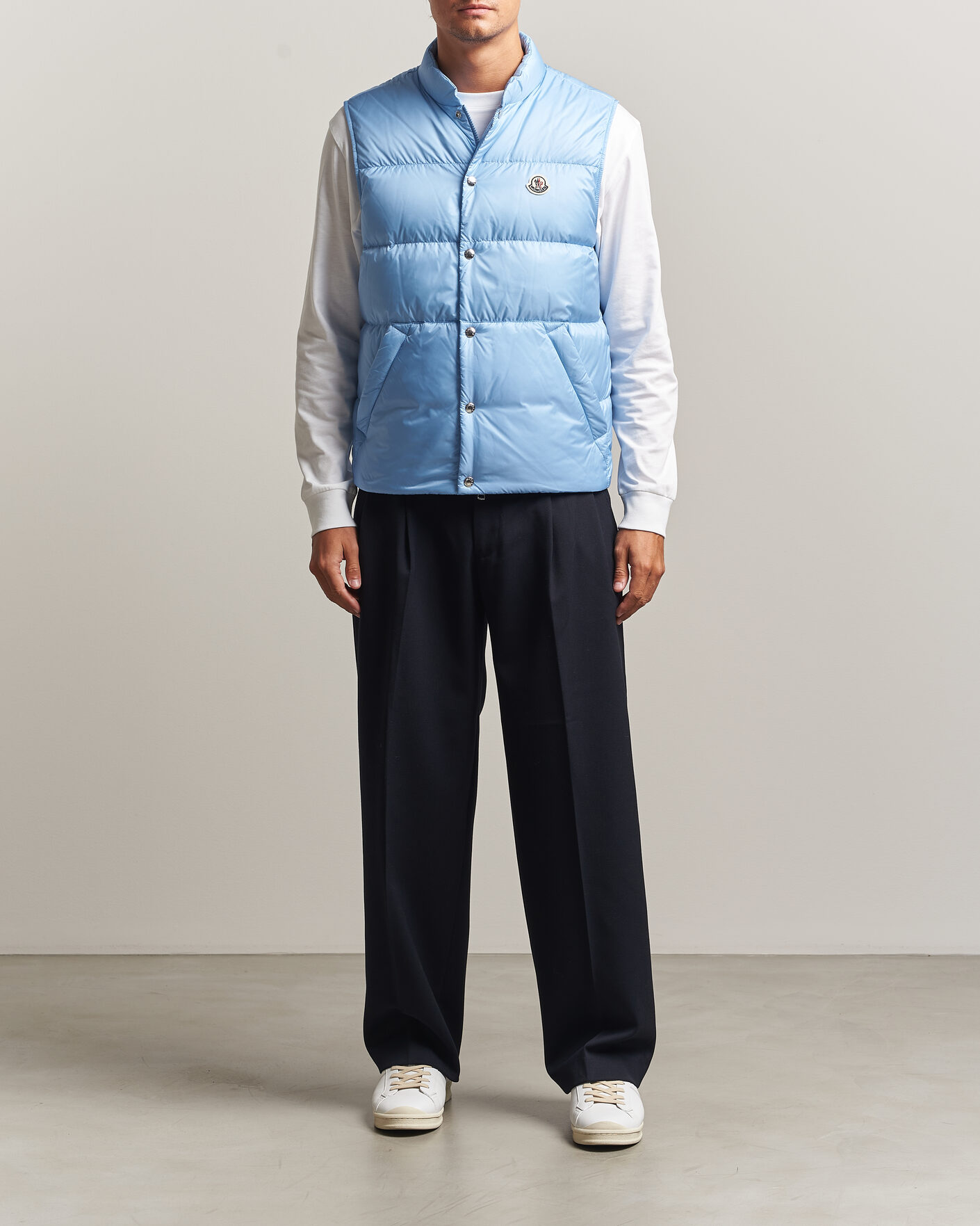 Men | Gilets | Moncler | Tuquerouye Down Vest Light Blue