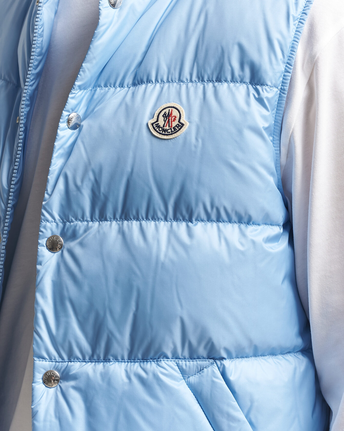 Men | Gilets | Moncler | Tuquerouye Down Vest Light Blue