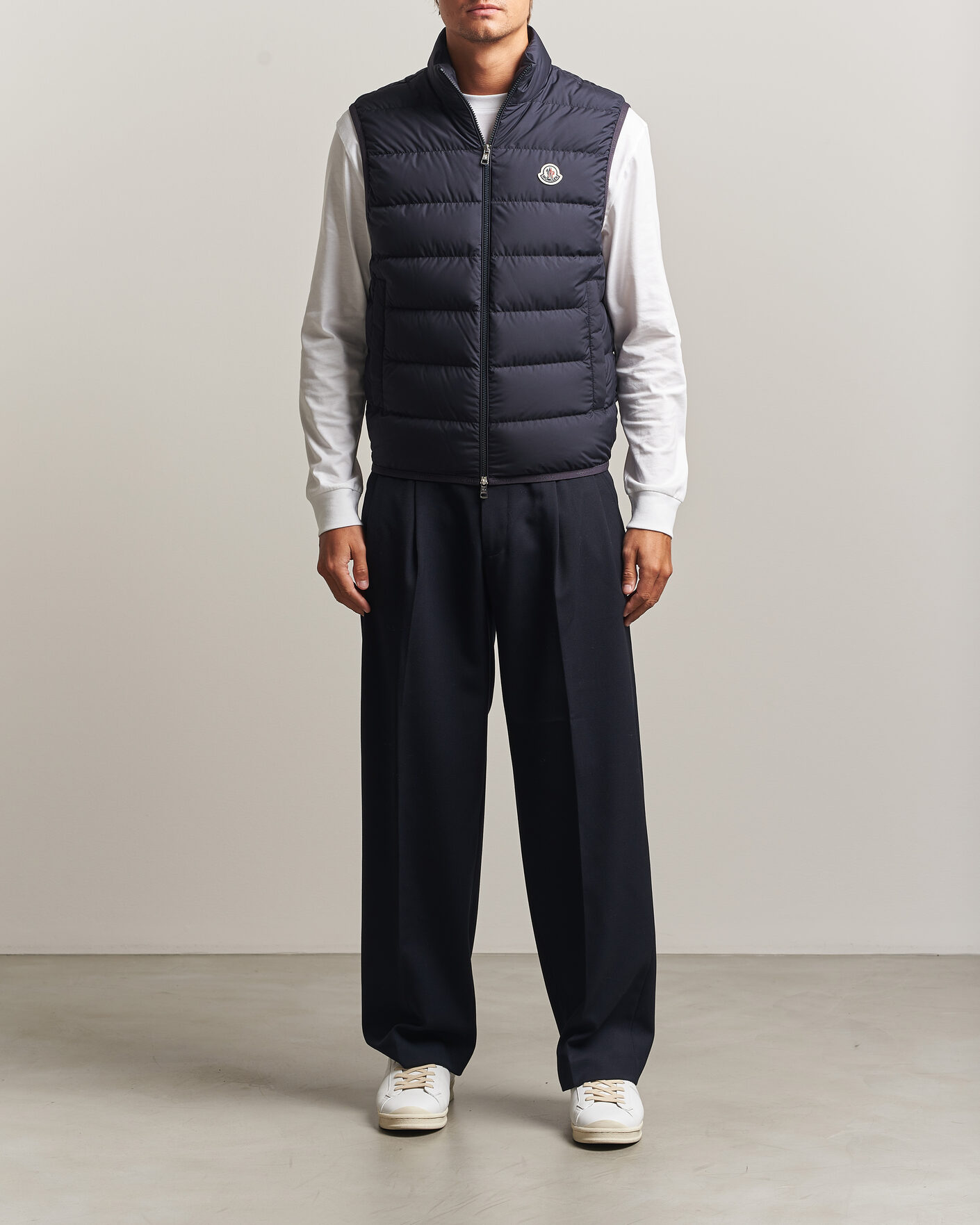 Men | Gilets | Moncler | Contrin Down Vest Navy