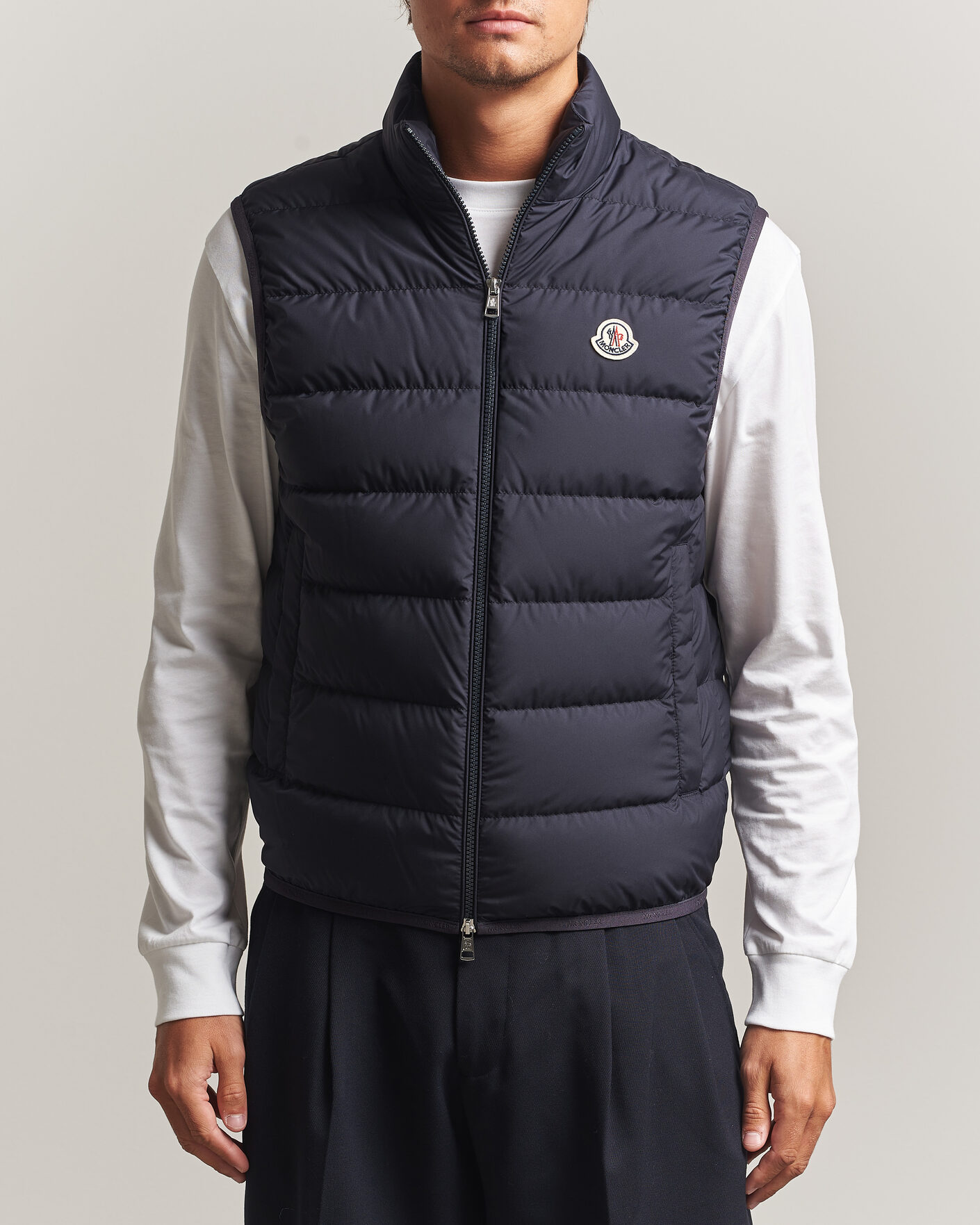 Men | Gilets | Moncler | Contrin Down Vest Navy
