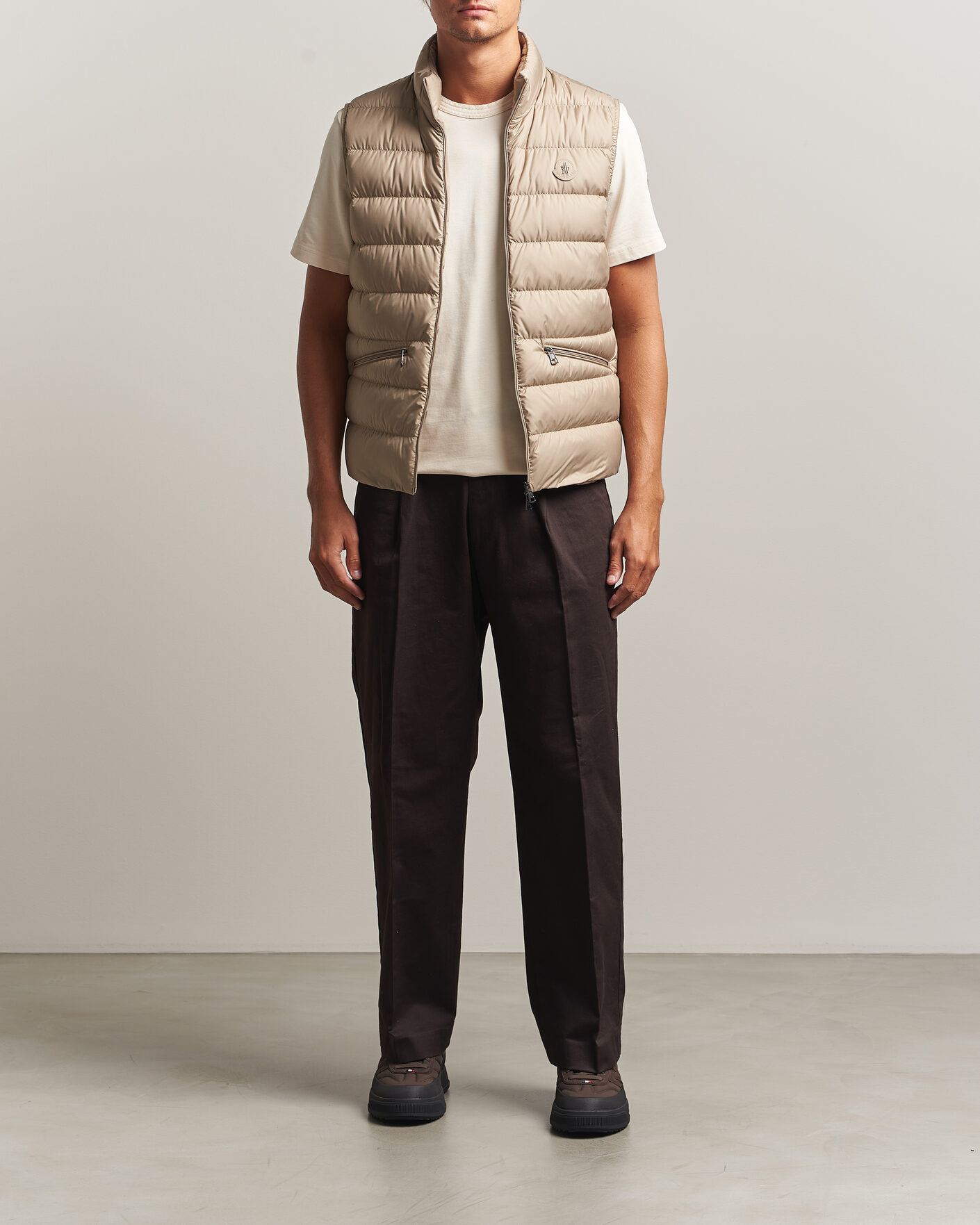 Men | Gilets | Moncler | Treompan Down Vest Brown