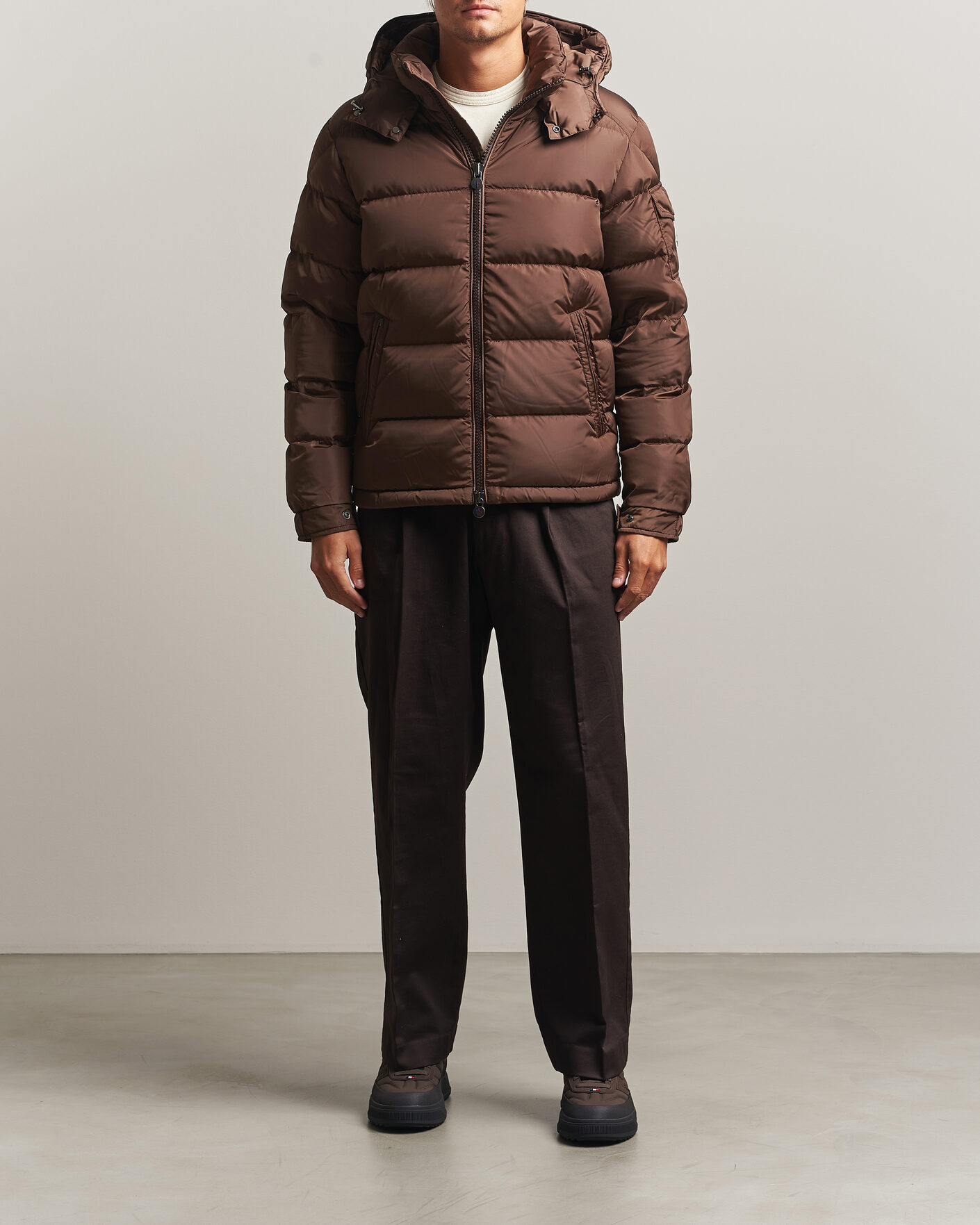 Men | Coats & Jackets | Moncler | Maya Jacket Matte Brown