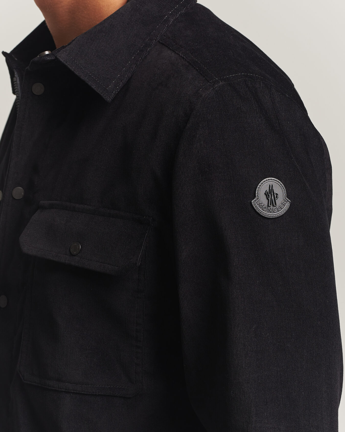 Men | Shirts | Moncler | Corduroy Overshirt Black