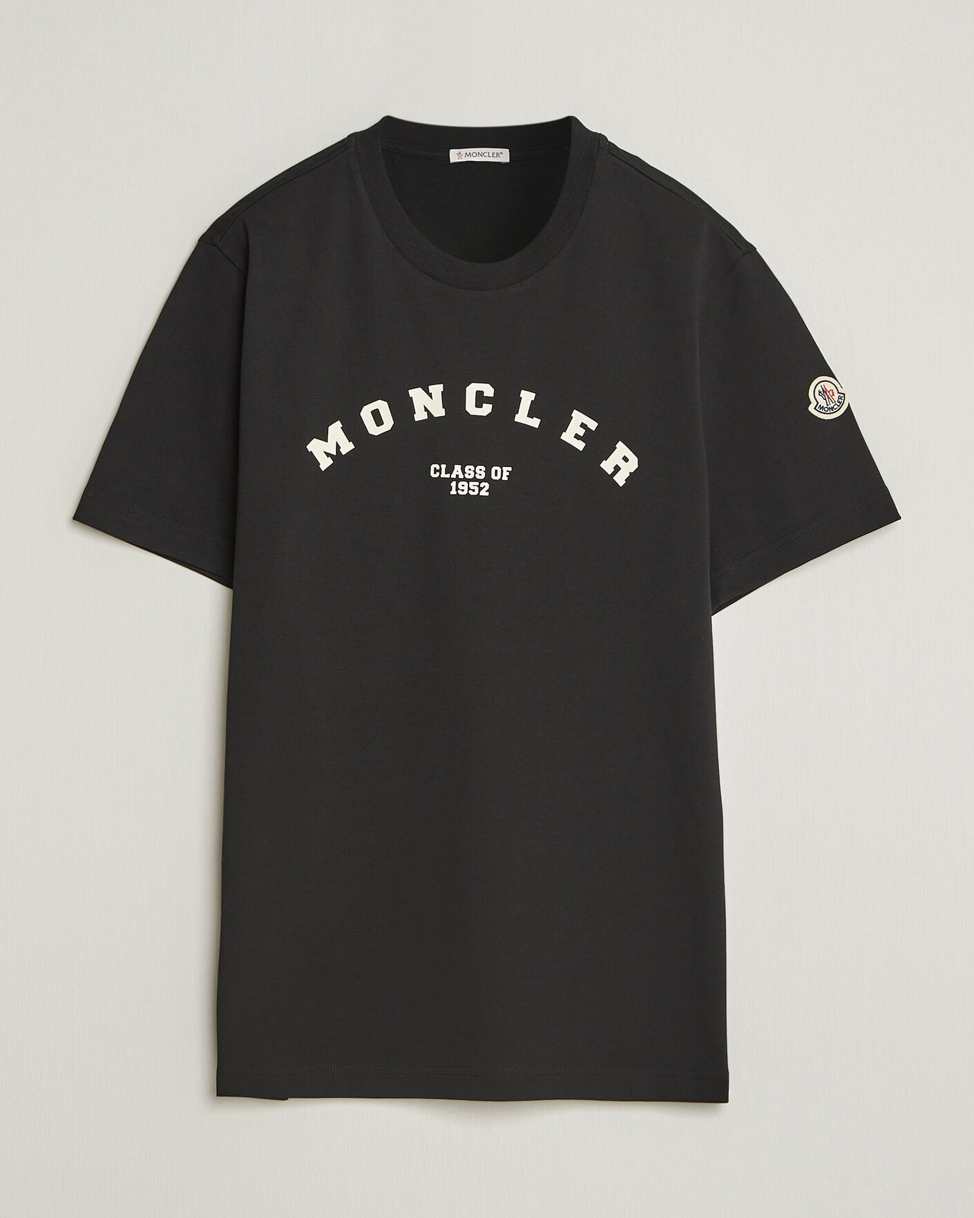 Men | T-Shirts | Moncler | College Logo T-Shirt Black