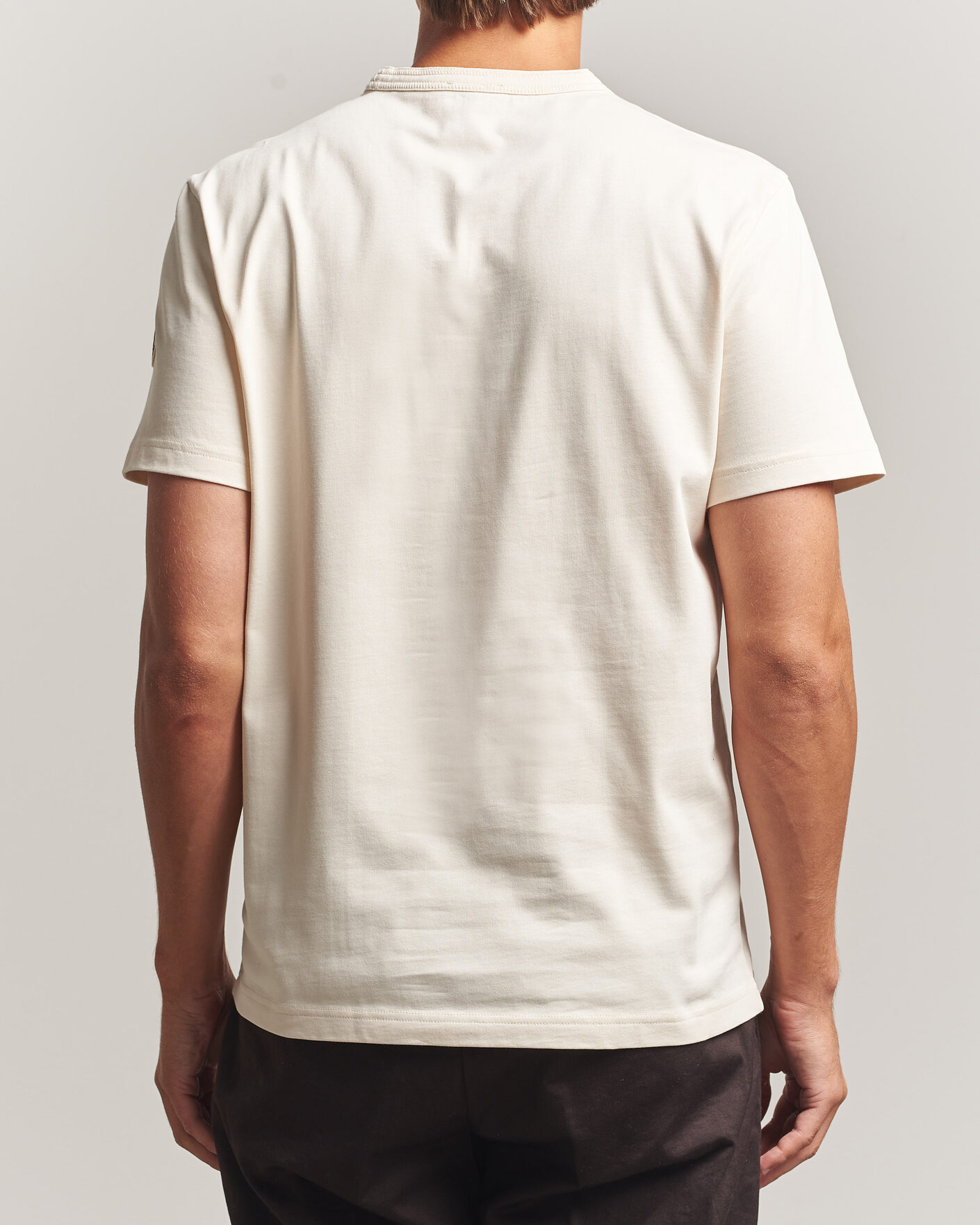 Men | T-Shirts | Moncler | Varsity Logo T-Shirt Off White