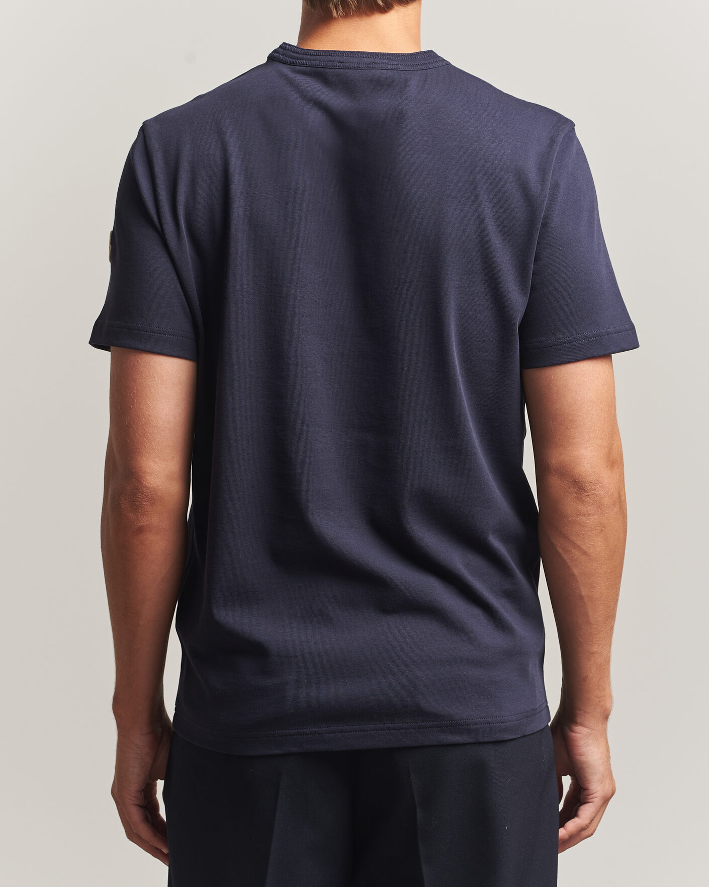 Men | T-Shirts | Moncler | Varsity Logo T-Shirt Navy