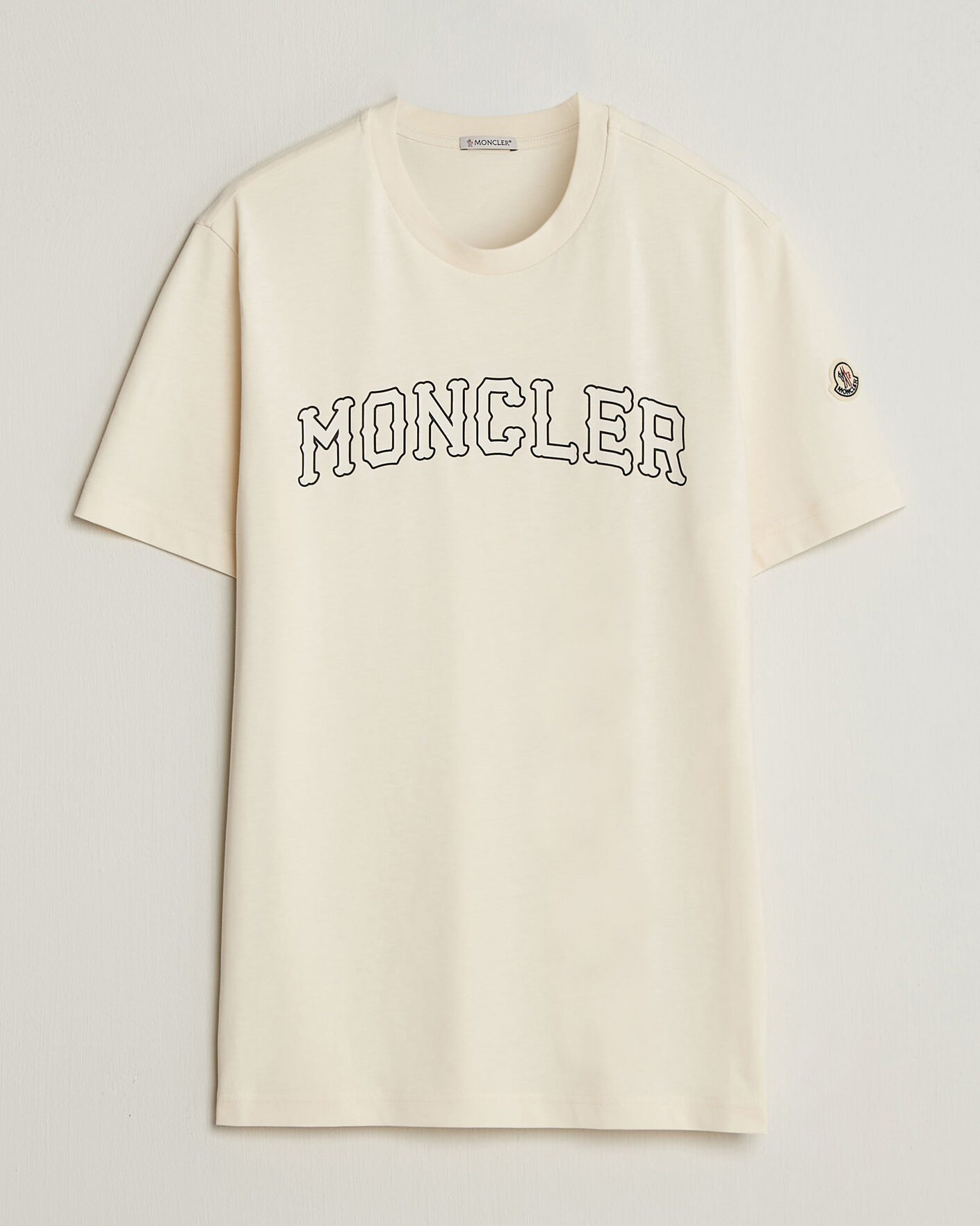 Men | T-Shirts | Moncler | College Logo T-Shirt Off White
