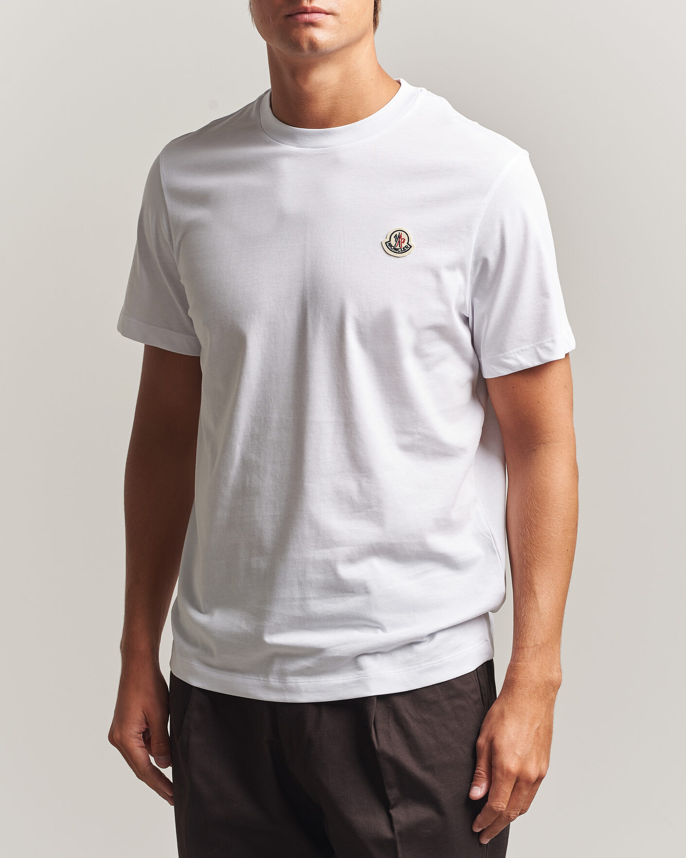 Men | T-Shirts | Moncler | 3-Pack Logo T-Shirts Blue/Military/White