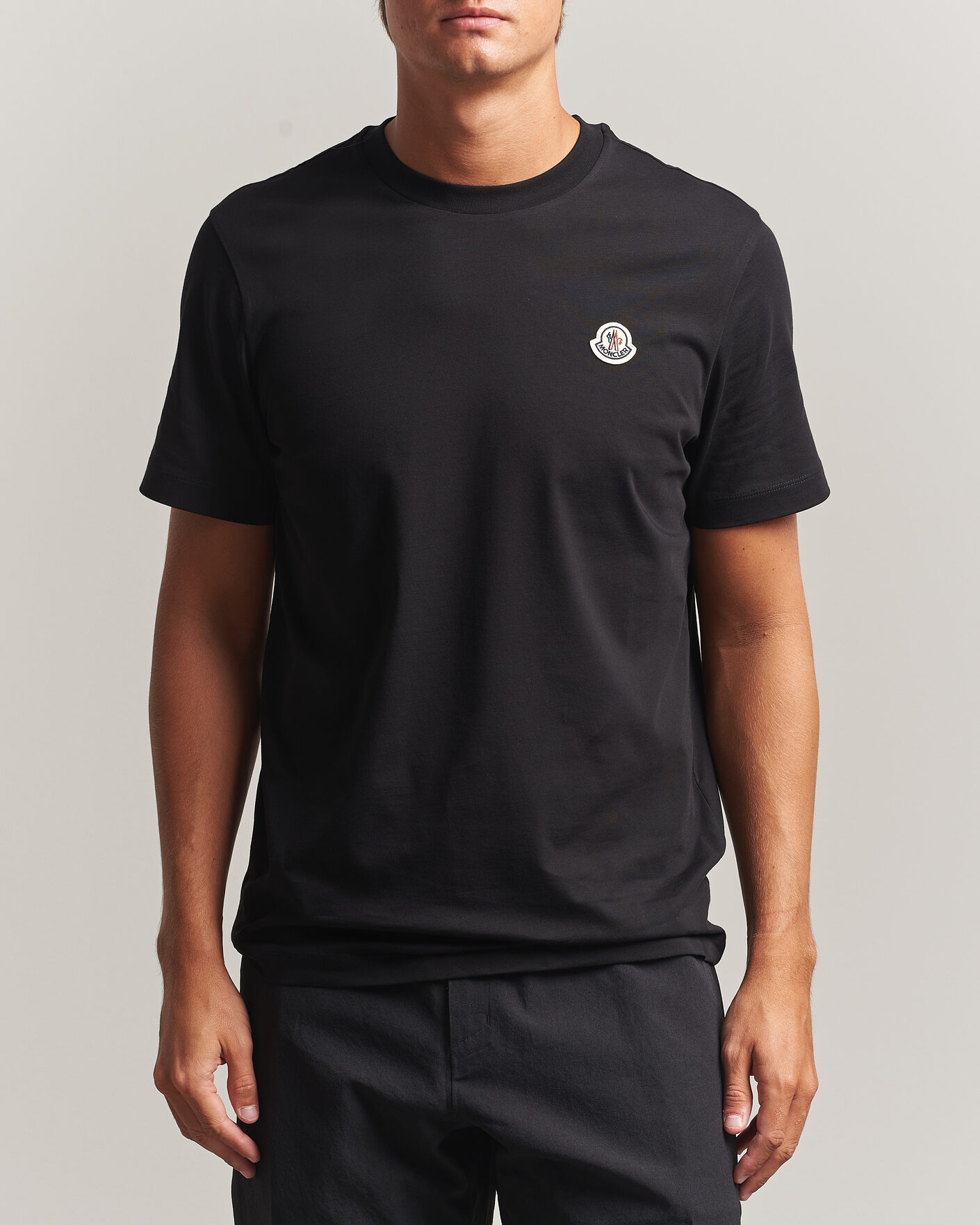 Men | T-Shirts | Moncler | 3-Pack Logo T-Shirts Black