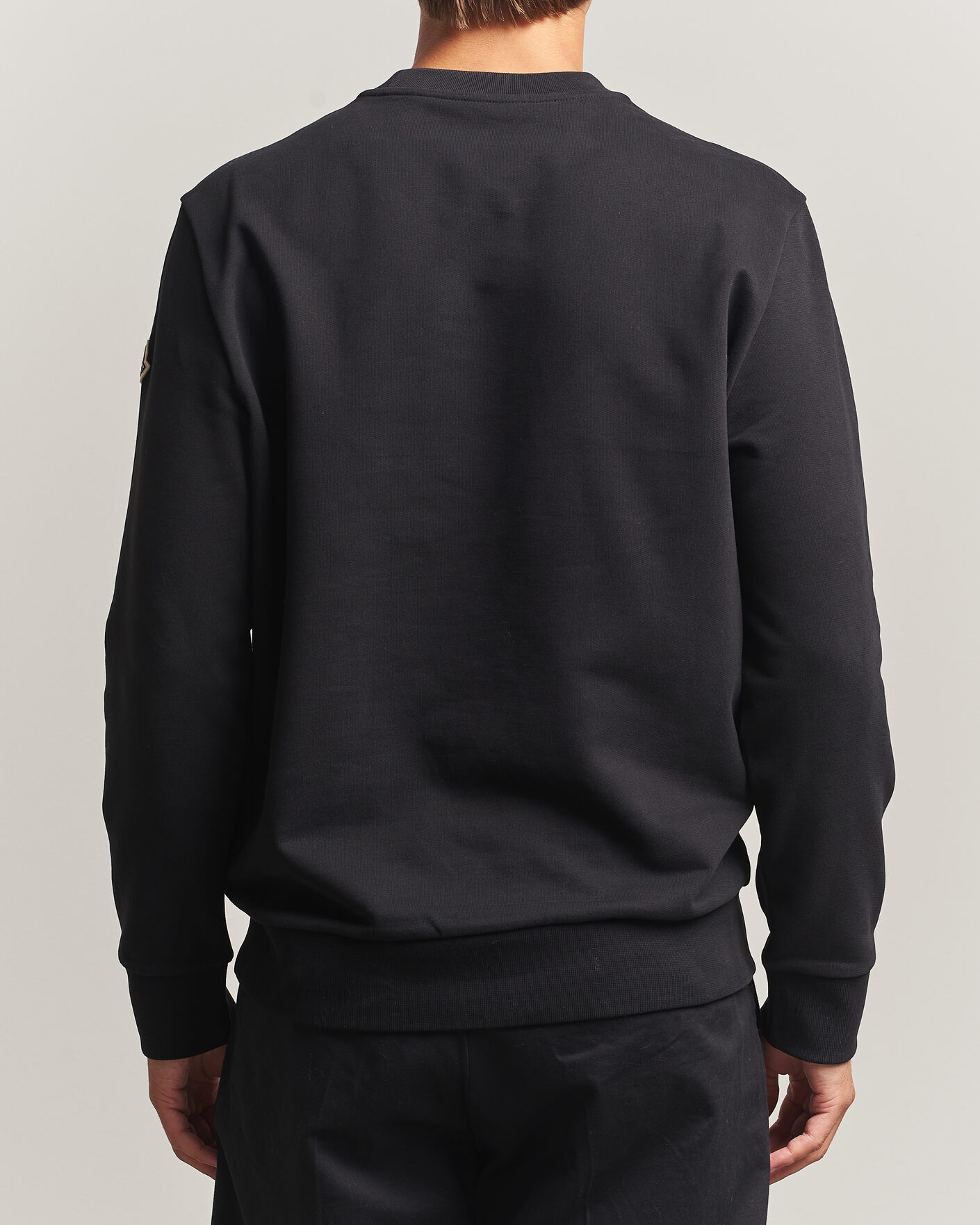 Men | Sweaters & Knitwear | Moncler | College Logo Sweatshirt Black