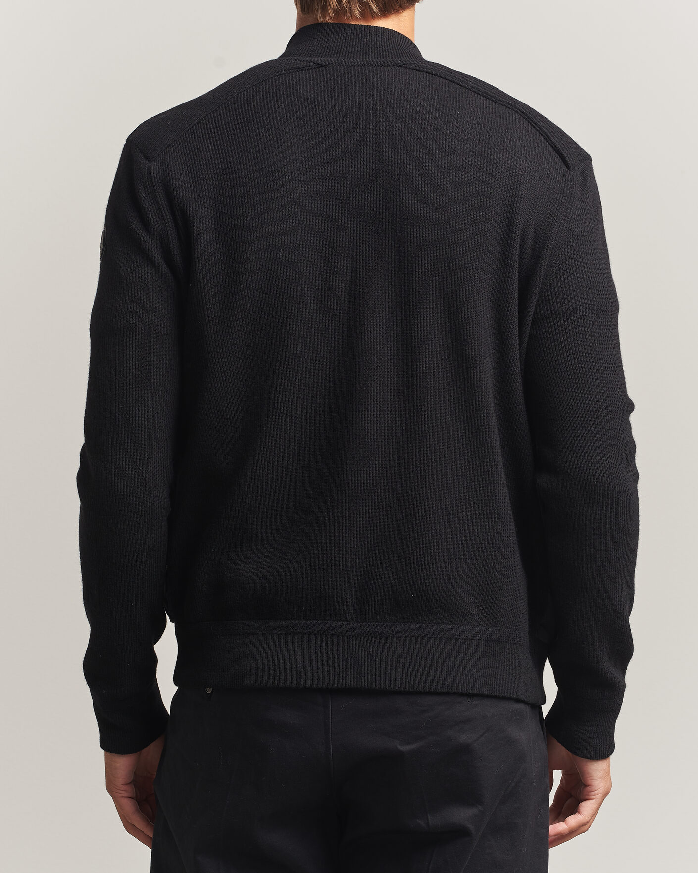 Men | Coats & Jackets | Moncler | Wool/Cashmere Hybrid Jacket Black