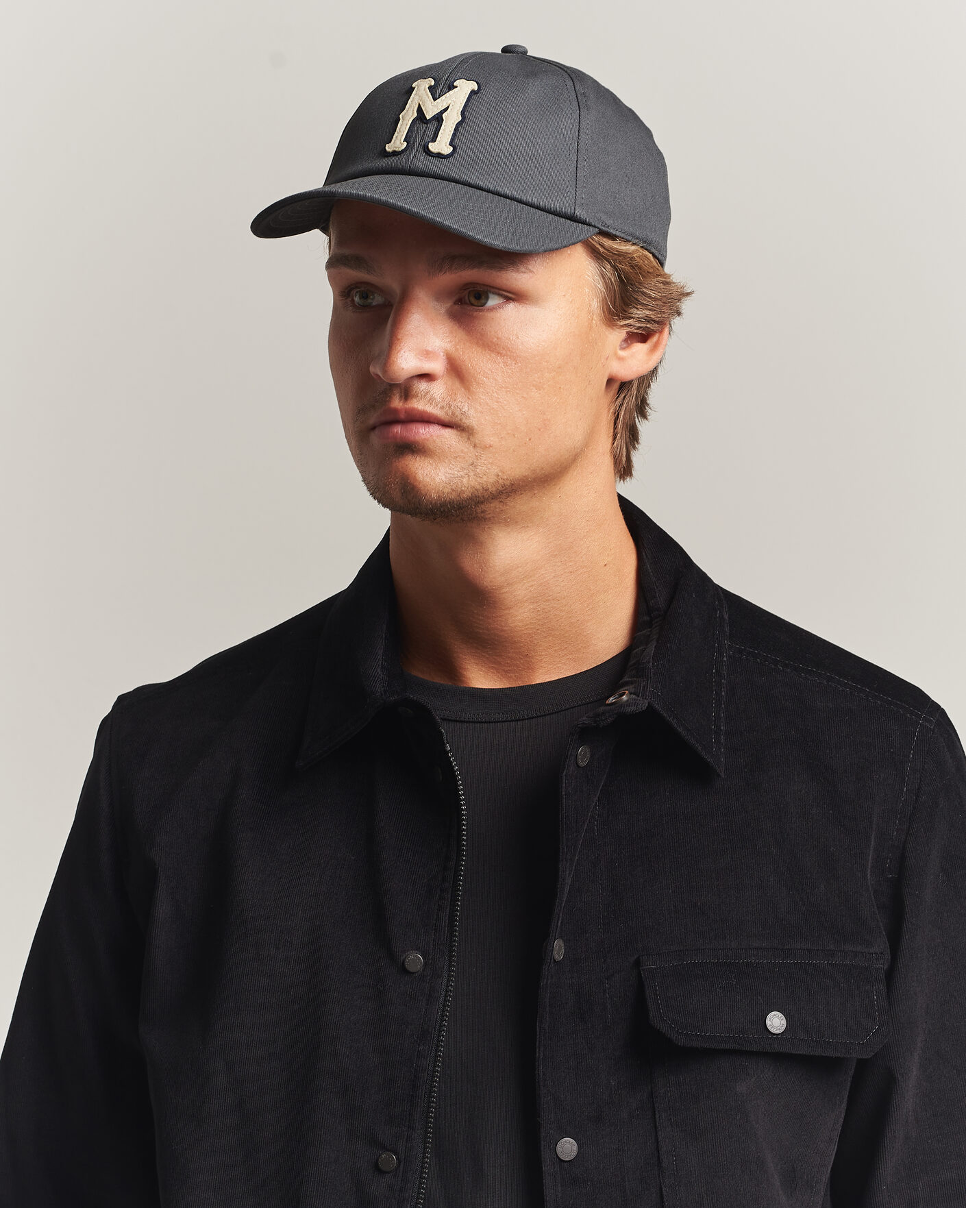 Men | Hats & Caps | Moncler | College Logo Baseball Cap Grey