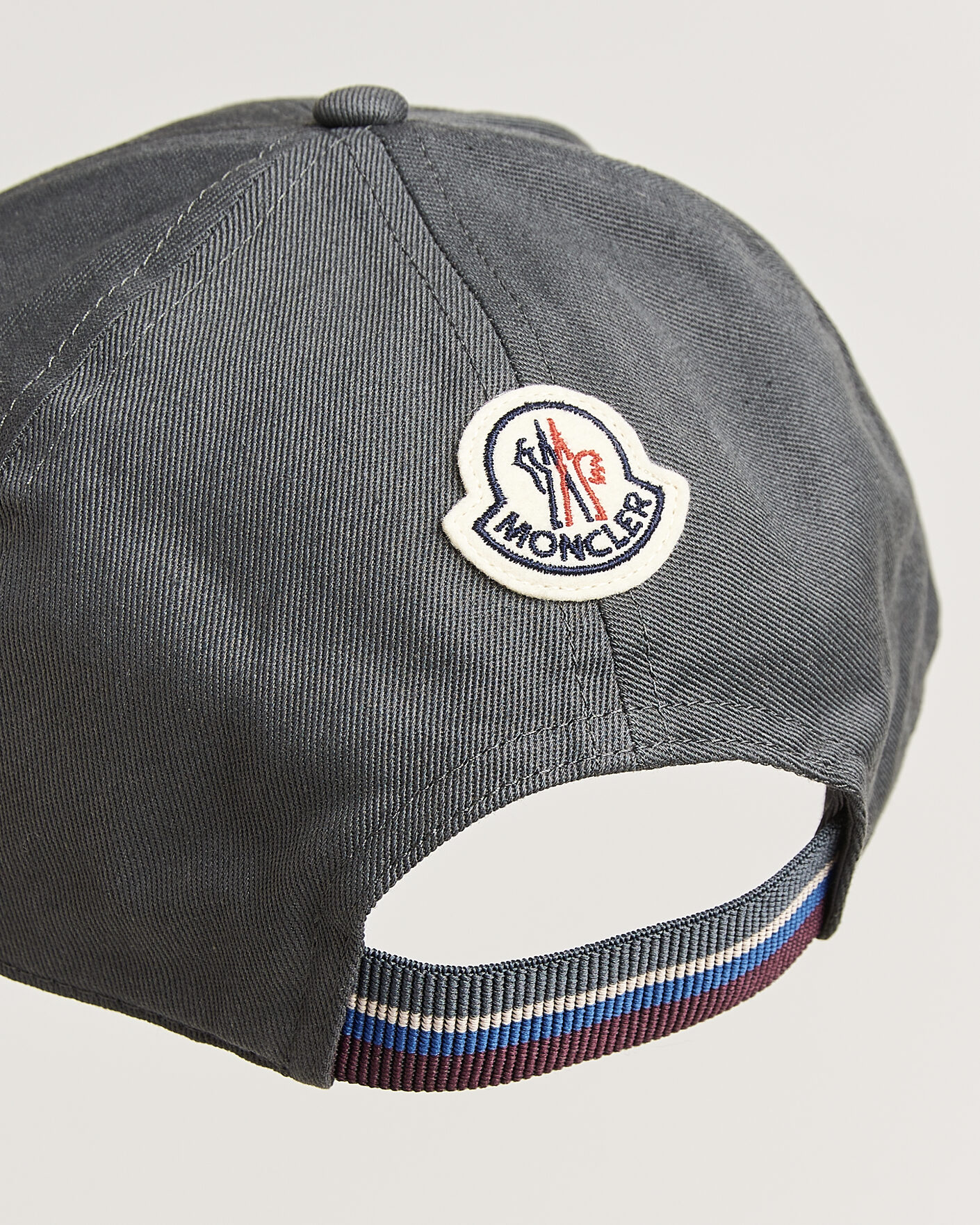 Men | Hats & Caps | Moncler | College Logo Baseball Cap Grey