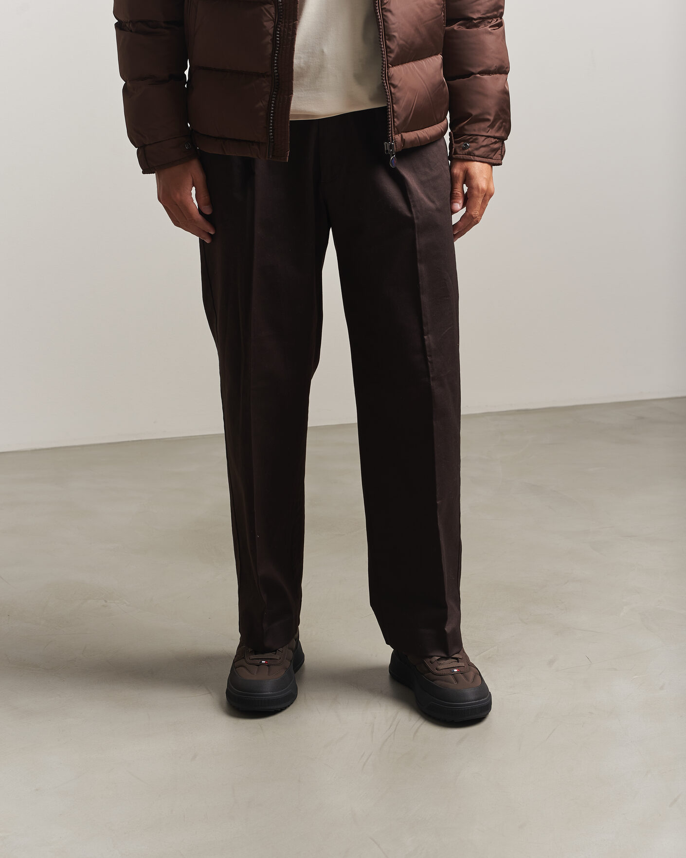 Men | Sneakers | Moncler | Altive Low Top Sneakers Dark Brown