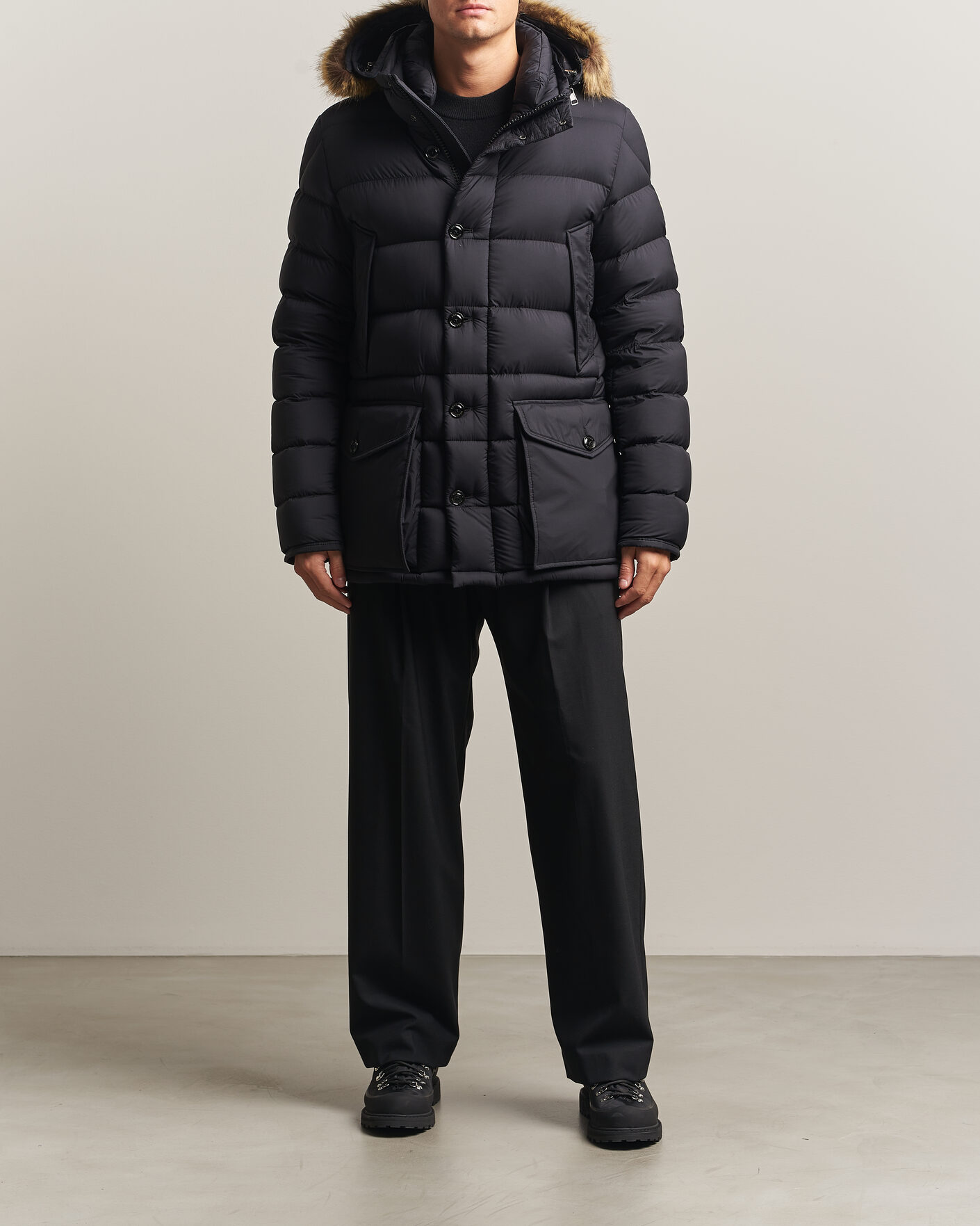 Moncler Clunye Down Parka Black at CareOfCarl.com