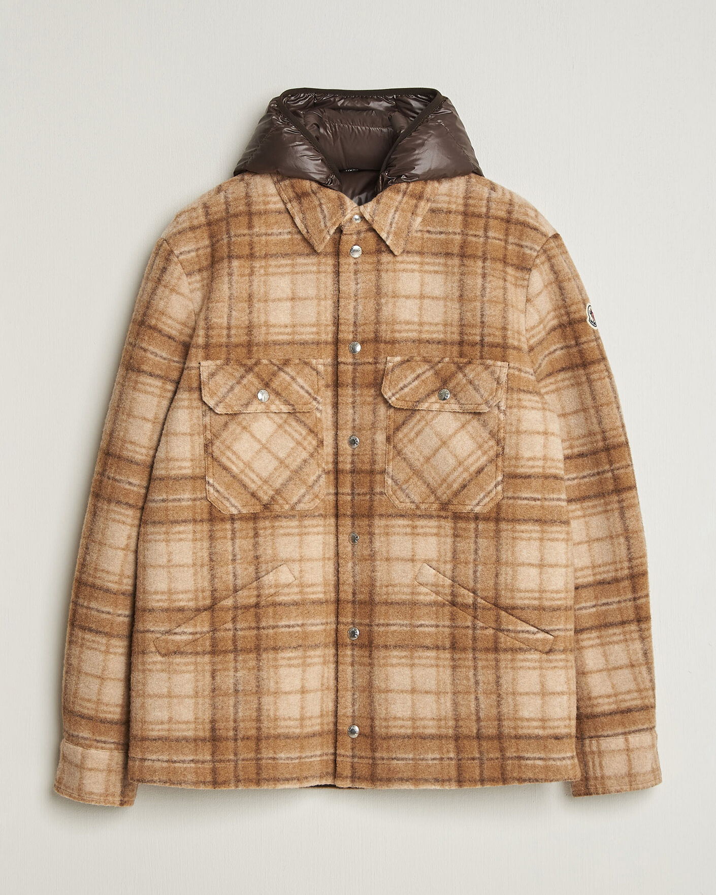 Men | Coats & Jackets | Moncler | Nyvalin Shirt Jacket Brown Check