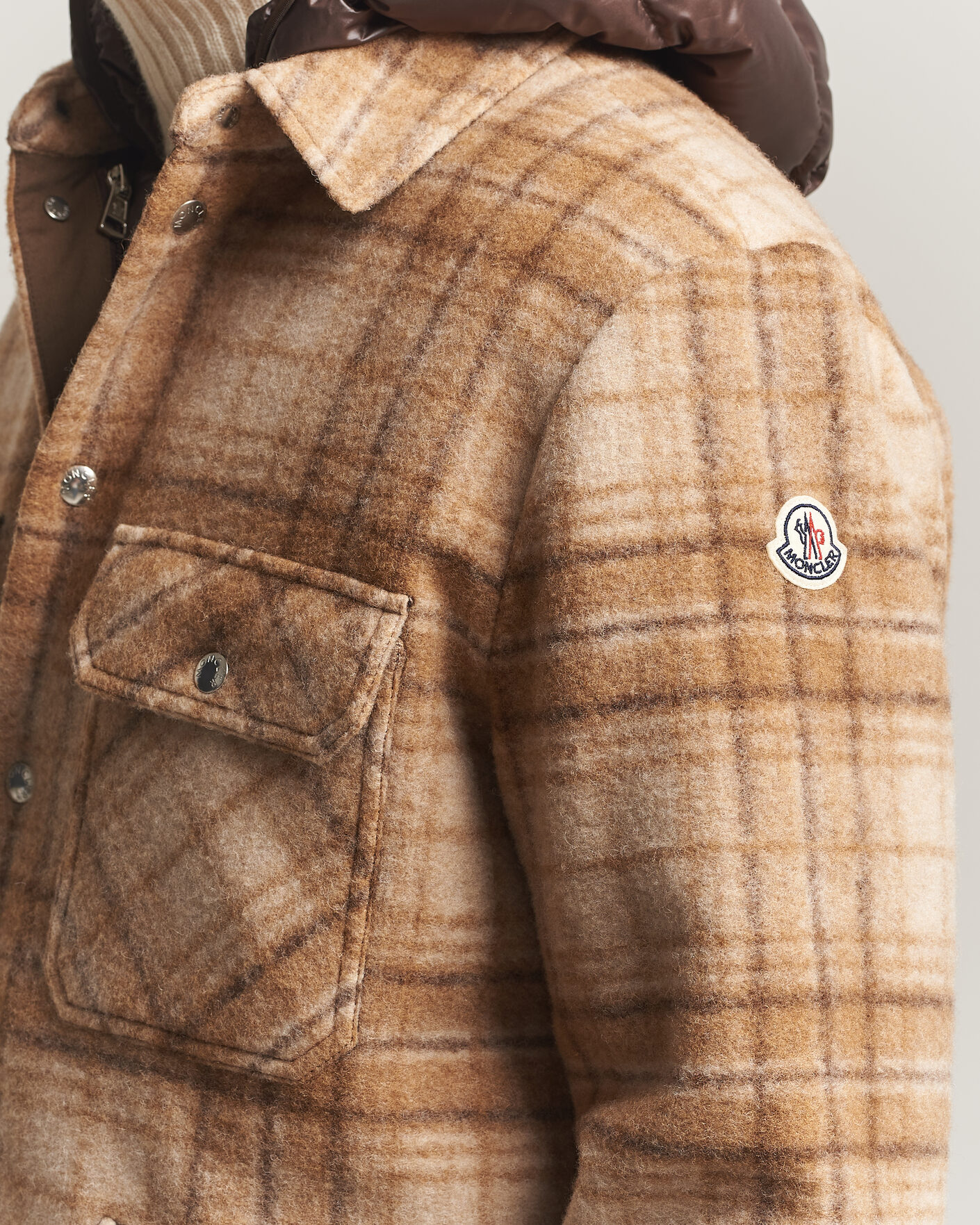 Men | Coats & Jackets | Moncler | Nyvalin Shirt Jacket Brown Check