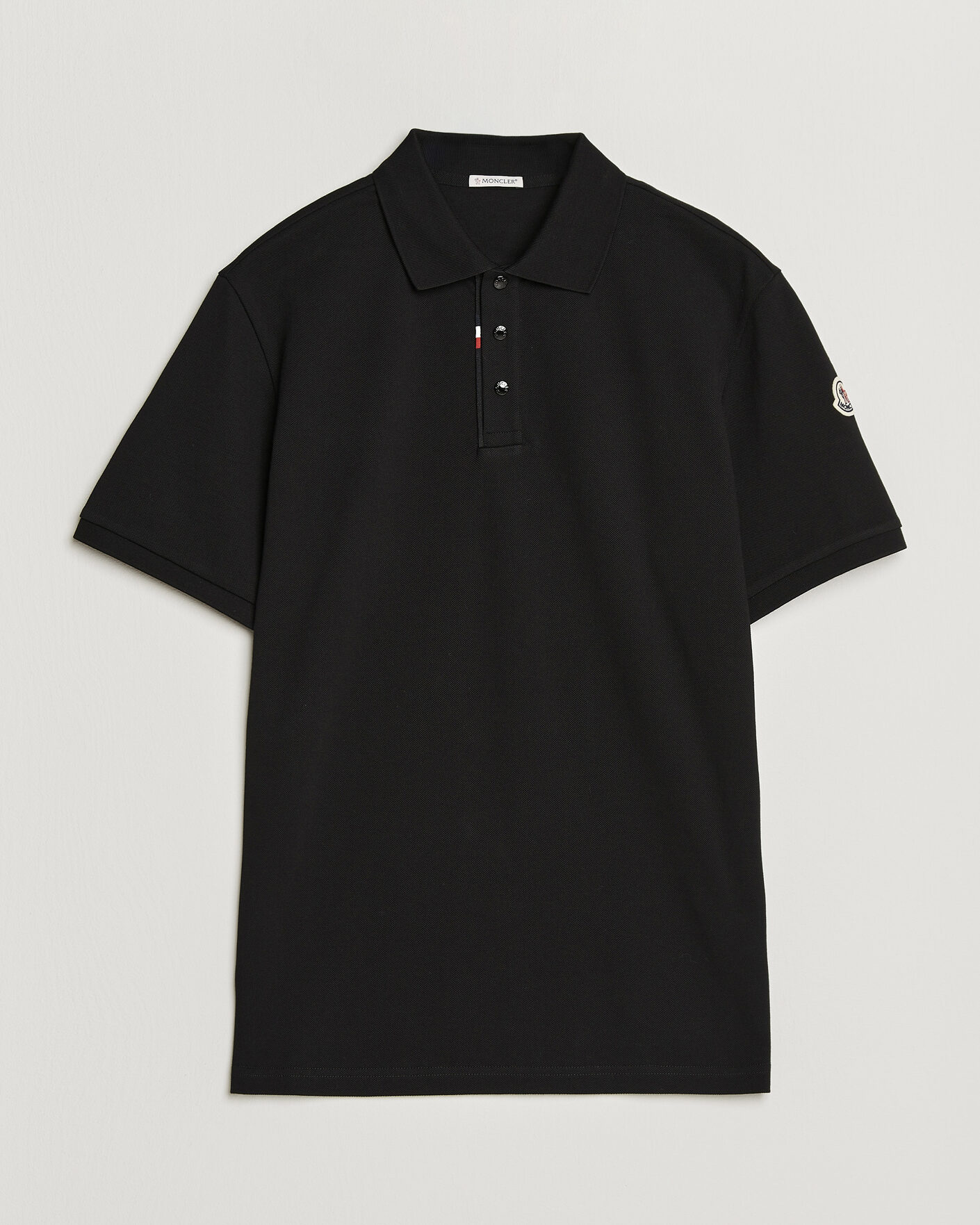 Men | Polo Shirts | Moncler | Short Sleeve Polo Black