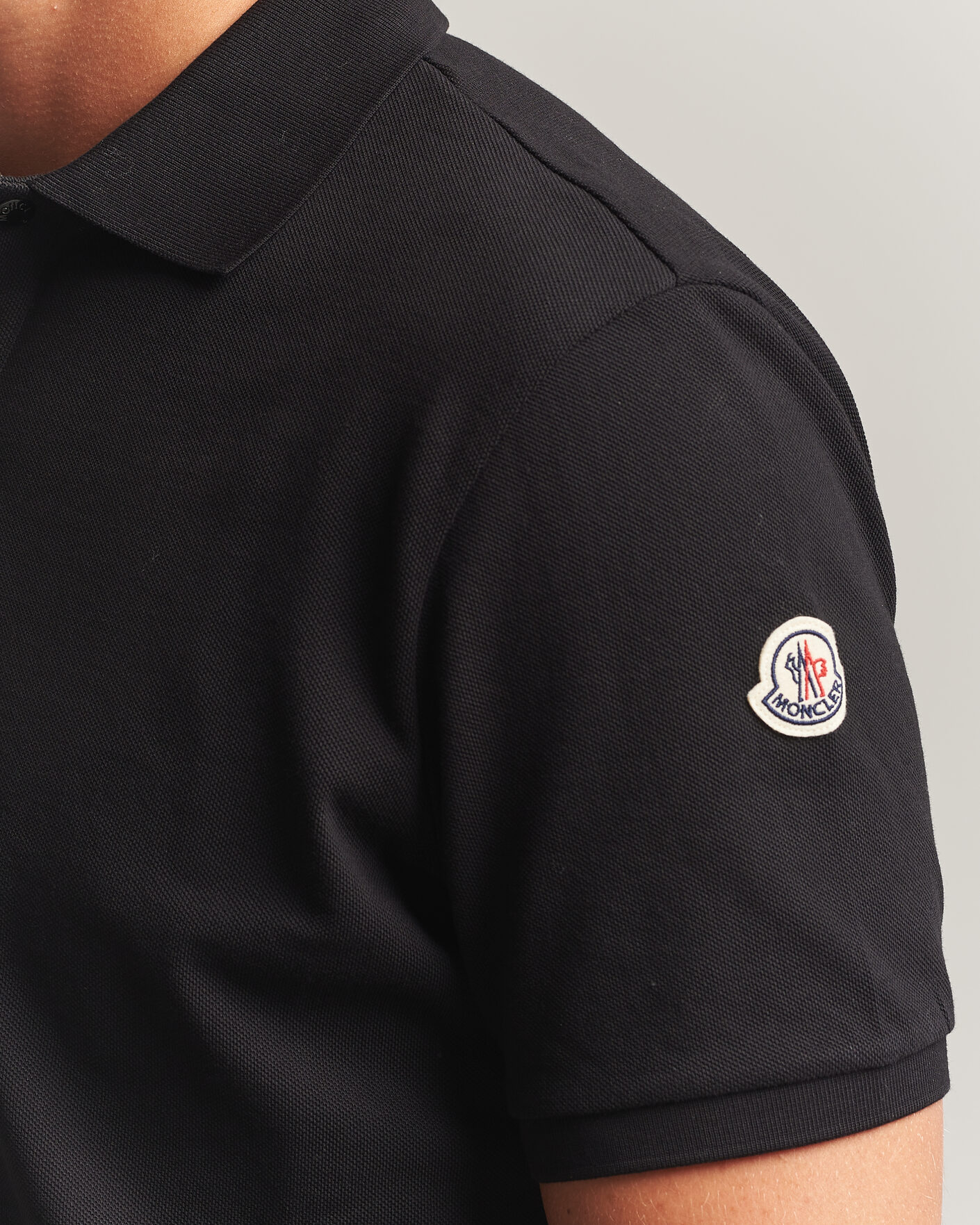 Men | Polo Shirts | Moncler | Short Sleeve Polo Black