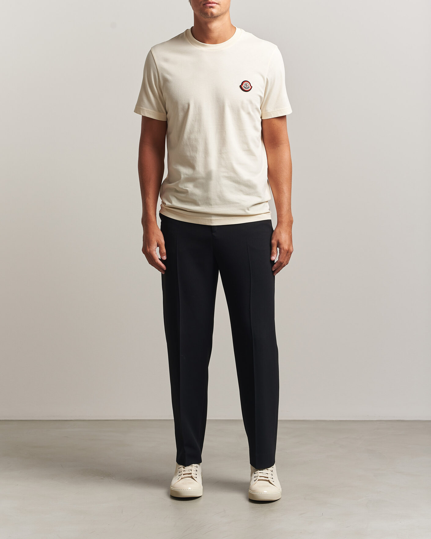 Men | T-Shirts | Moncler | Logo T-Shirt Off White