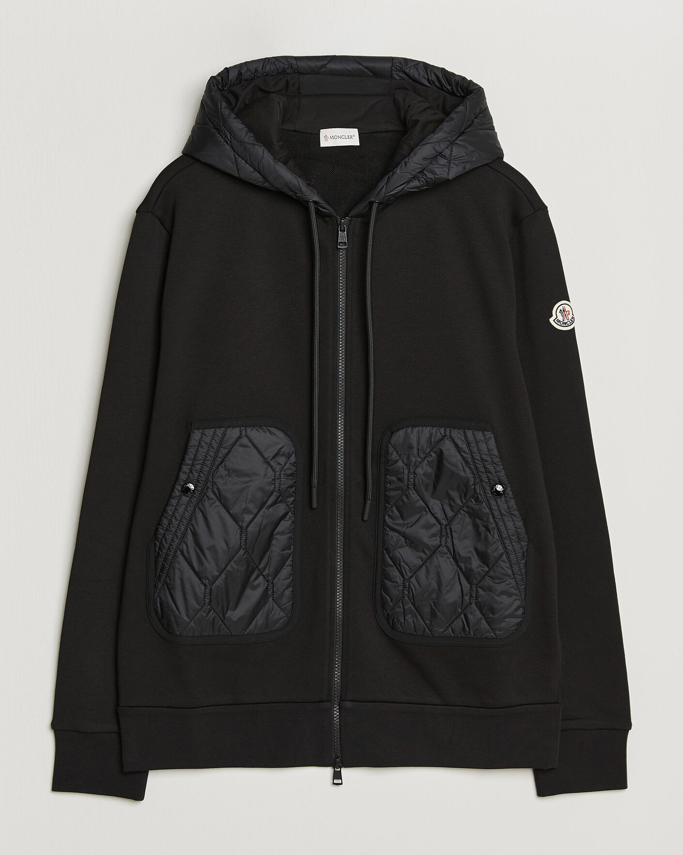 Men | Sweaters & Knitwear | Moncler | Full Zip Hoodie Black