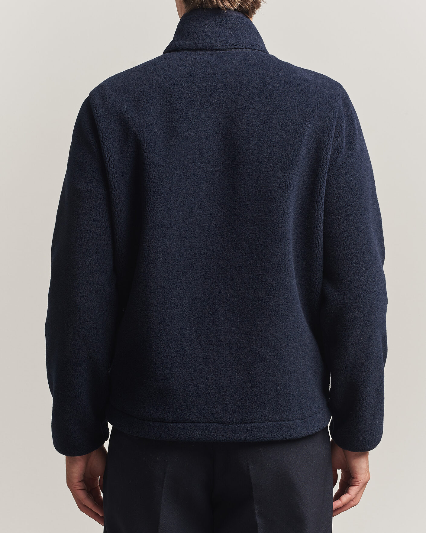 Men | Sweaters & Knitwear | Moncler | Full Zip Fleece  Navy