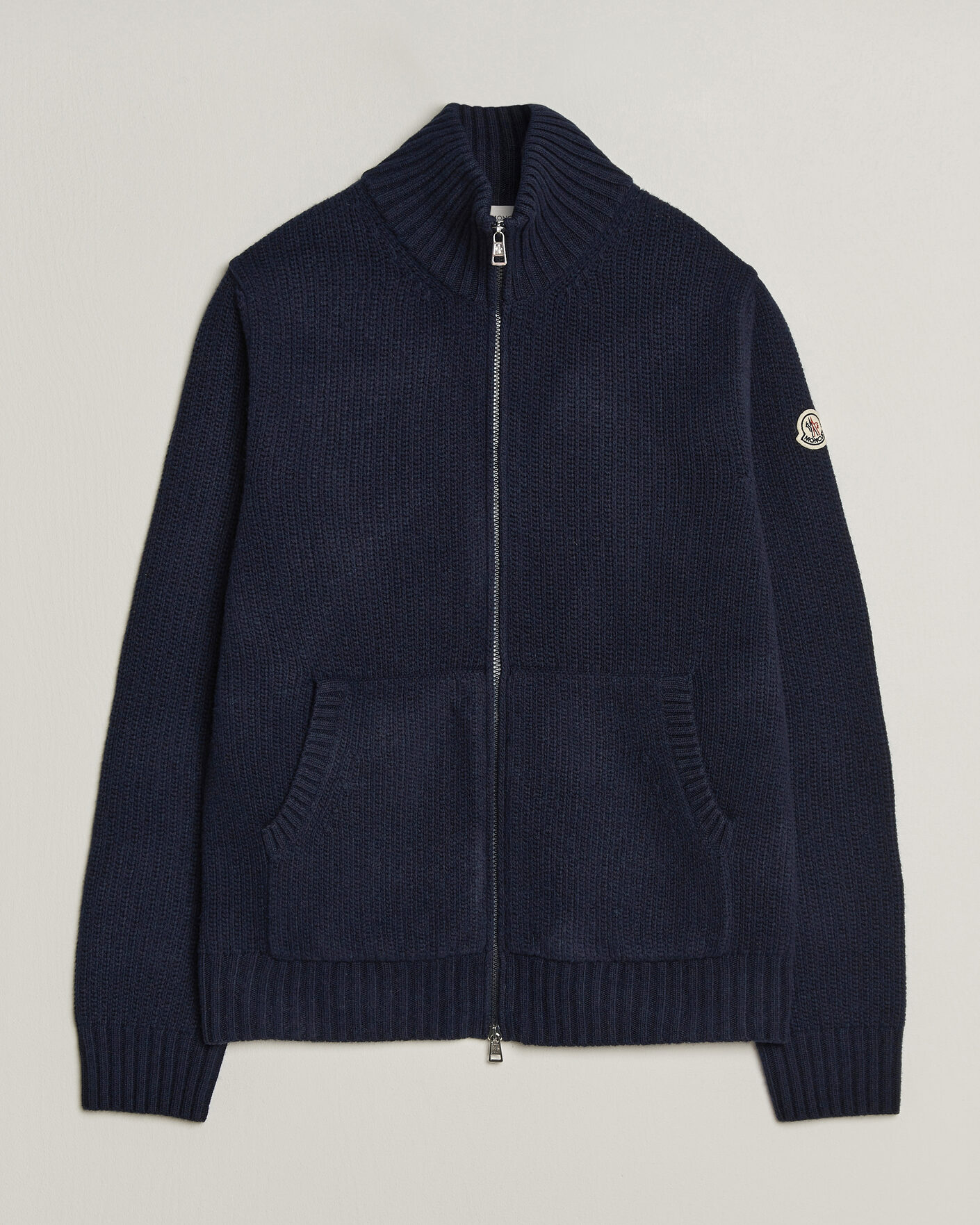 Men | Sweaters & Knitwear | Moncler | Full Zip Cardigan Navy