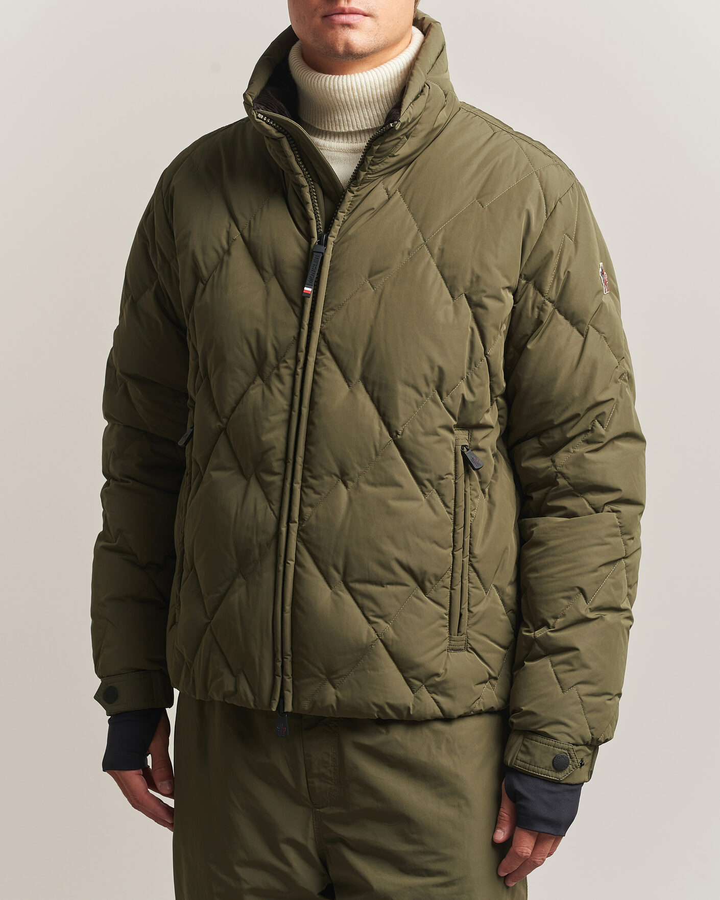 Men | Coats & Jackets | Moncler Grenoble | Bramas Quilted Jacket Olive