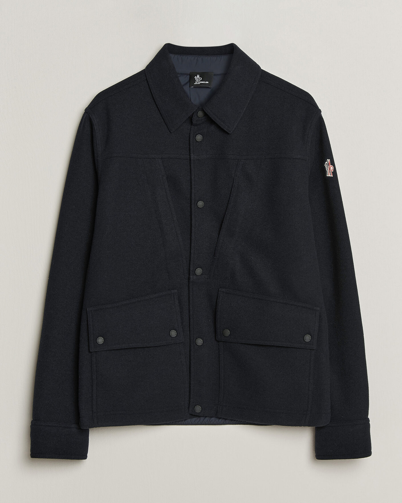 Men | Coats & Jackets | Moncler Grenoble | Brushed Shirt Jacket Navy