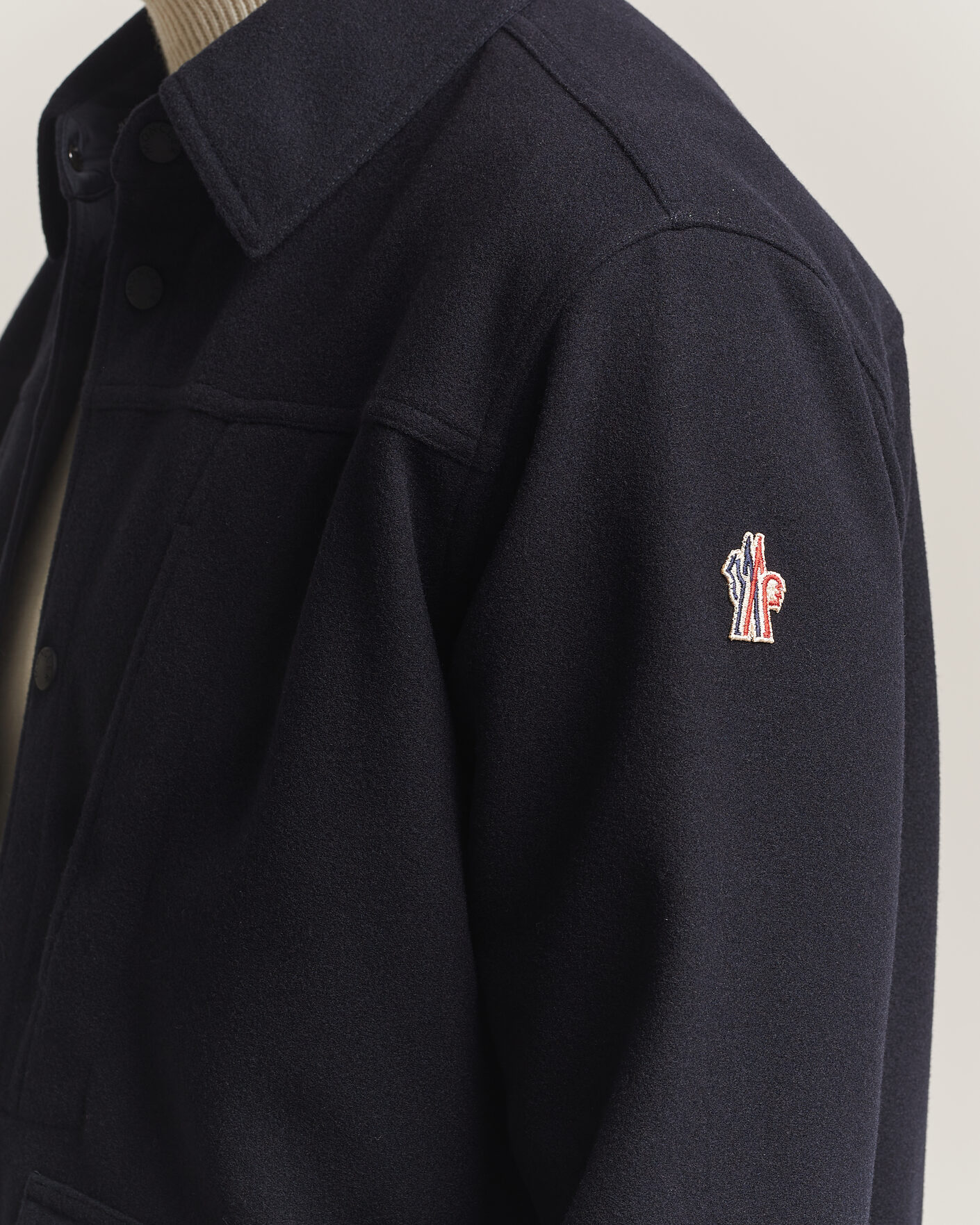 Men | Coats & Jackets | Moncler Grenoble | Brushed Shirt Jacket Navy