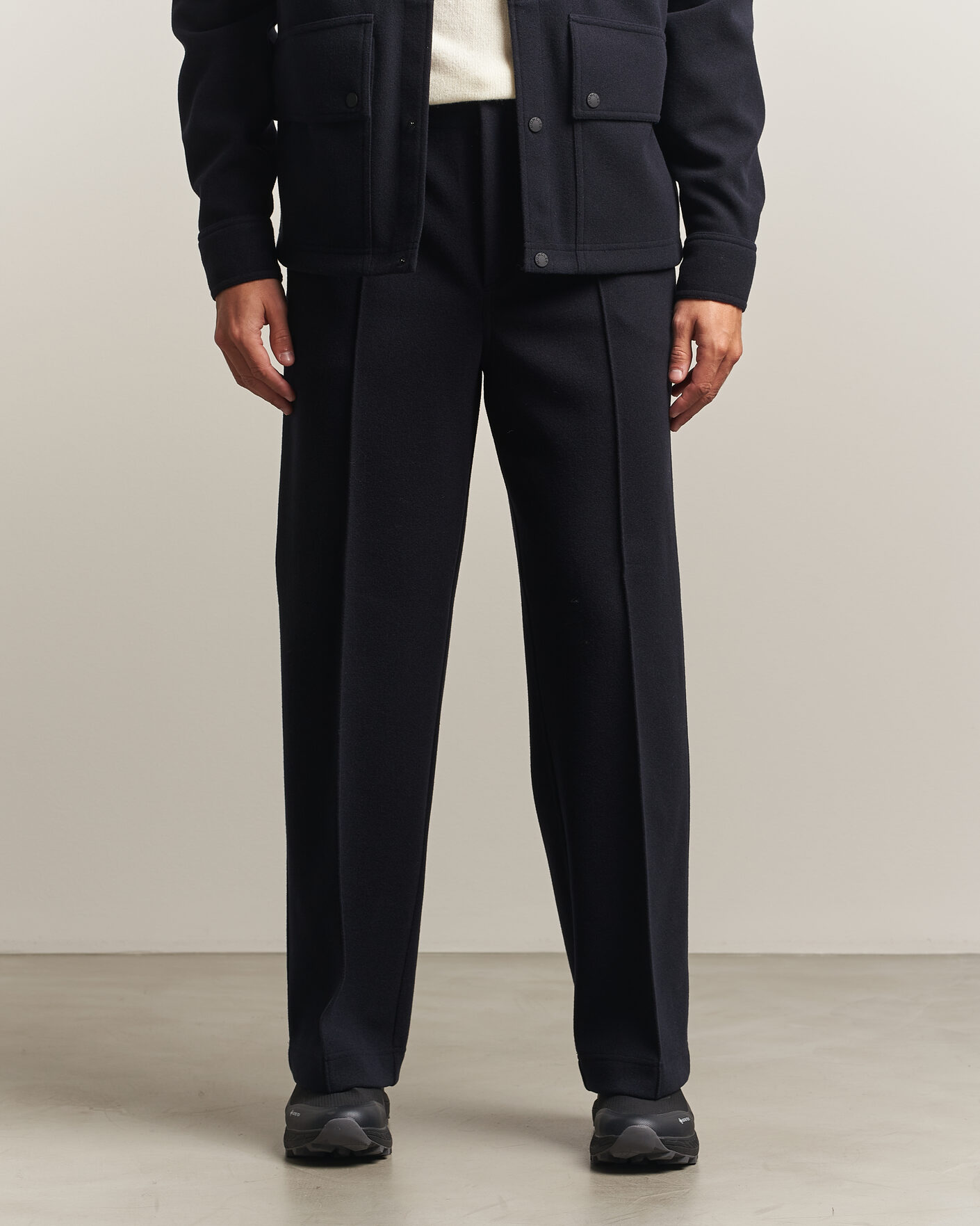 Men | Trousers | Moncler Grenoble | Brushed Pants Navy