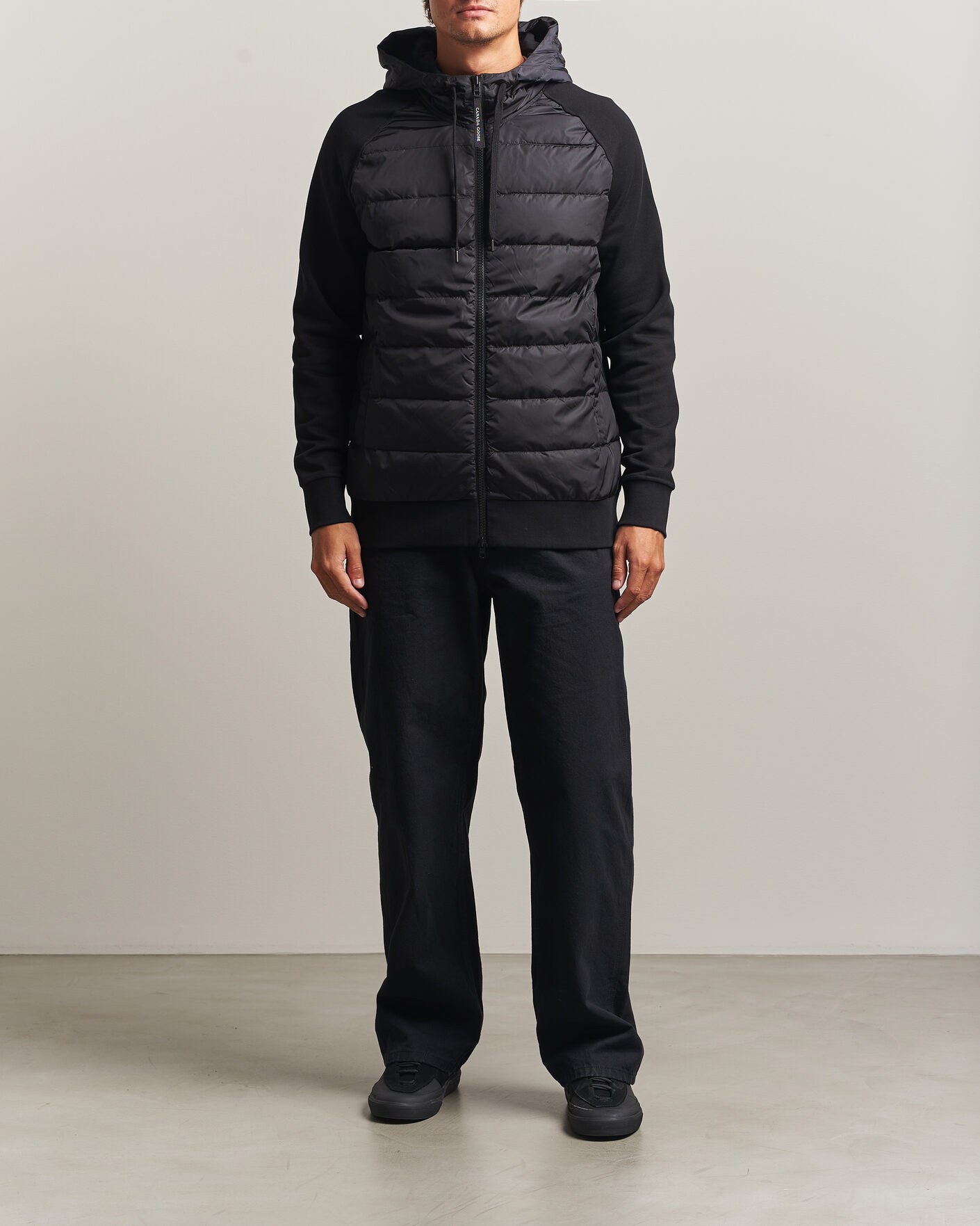 Men | Coats & Jackets | Canada Goose | Hybridge Huron Full Zip Hoody Black