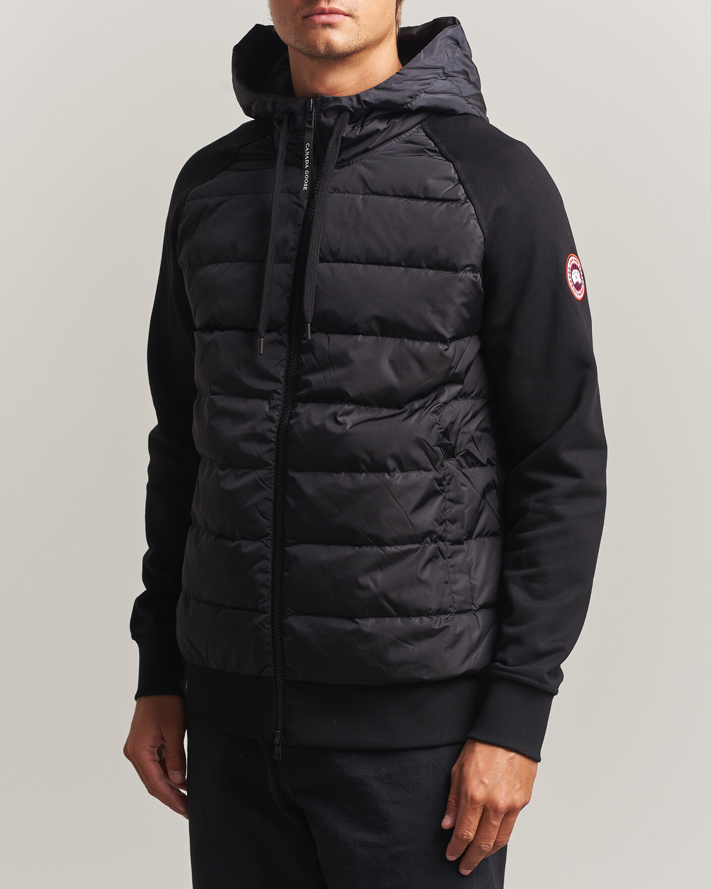 Men | Coats & Jackets | Canada Goose | Hybridge Huron Full Zip Hoody Black