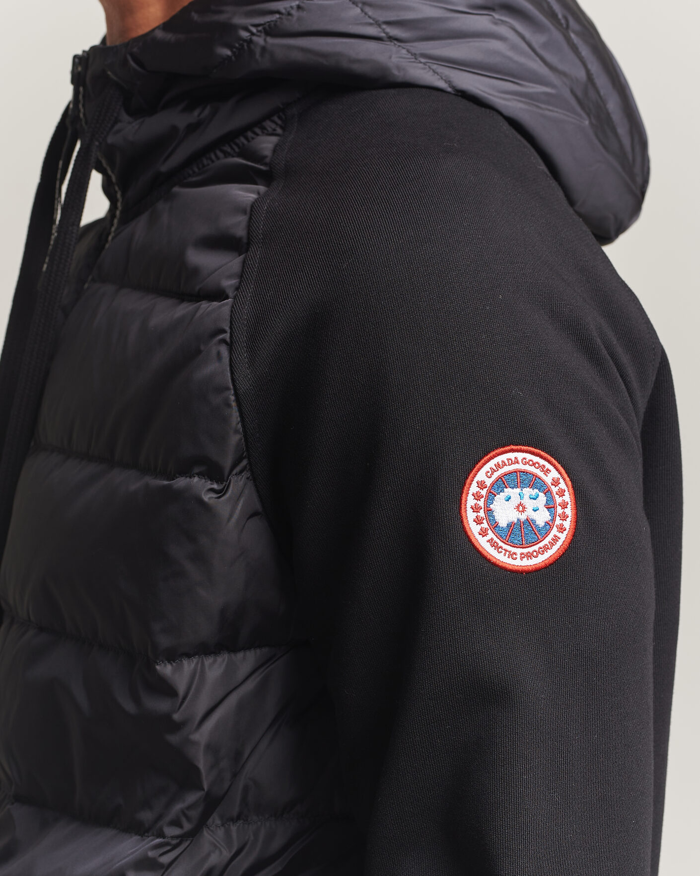 Men | Coats & Jackets | Canada Goose | Hybridge Huron Full Zip Hoody Black