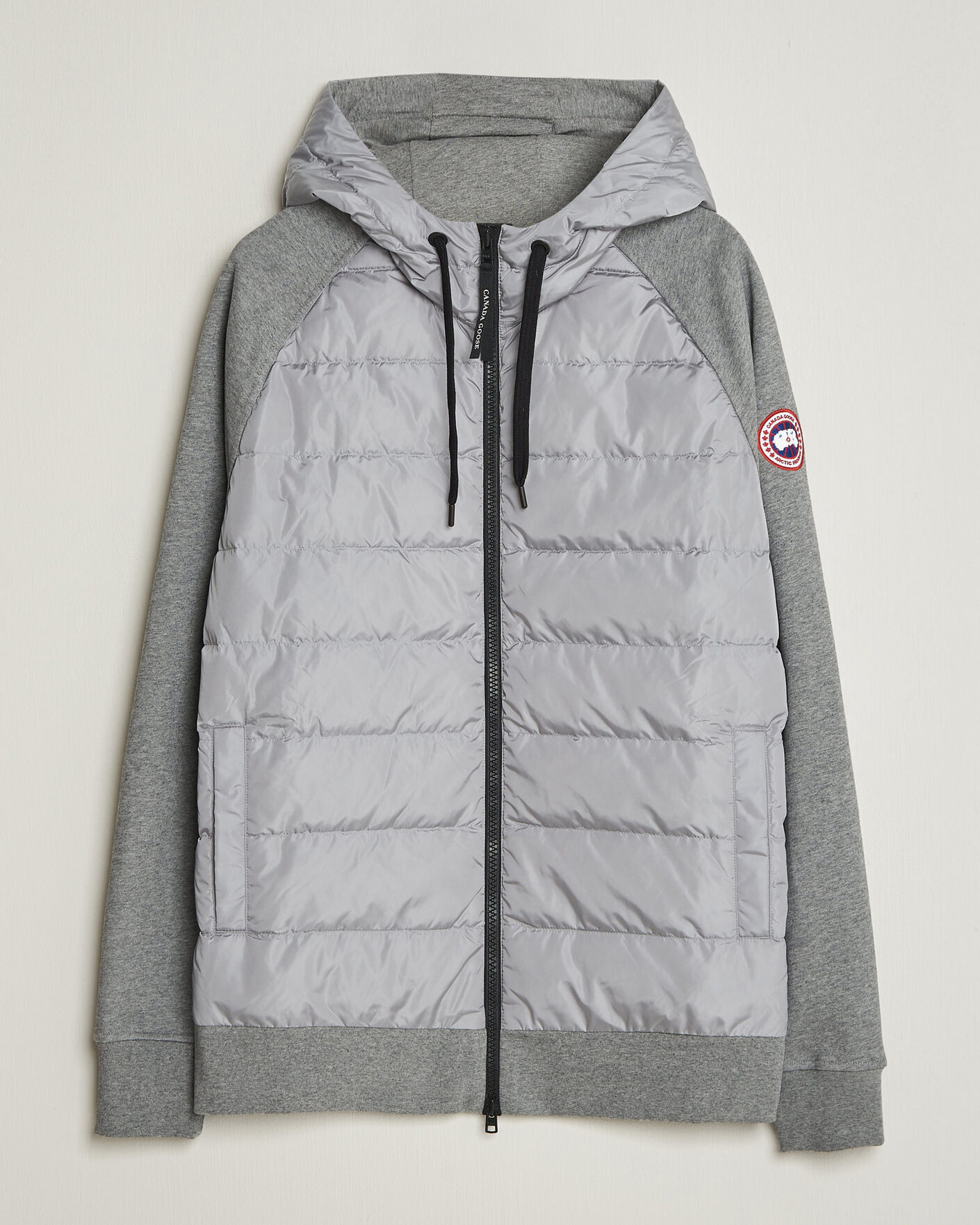 Men | Coats & Jackets | Canada Goose | Hybridge Huron Full Zip Hoody Stone Heather