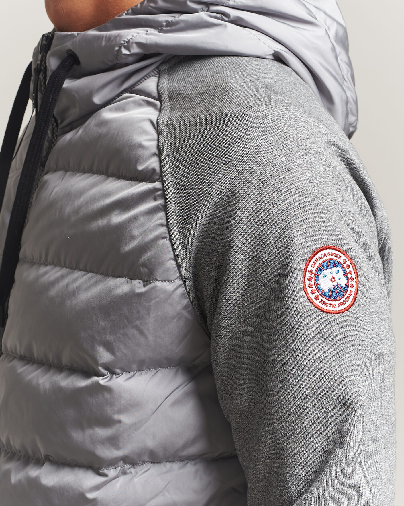 Men | Coats & Jackets | Canada Goose | Hybridge Huron Full Zip Hoody Stone Heather