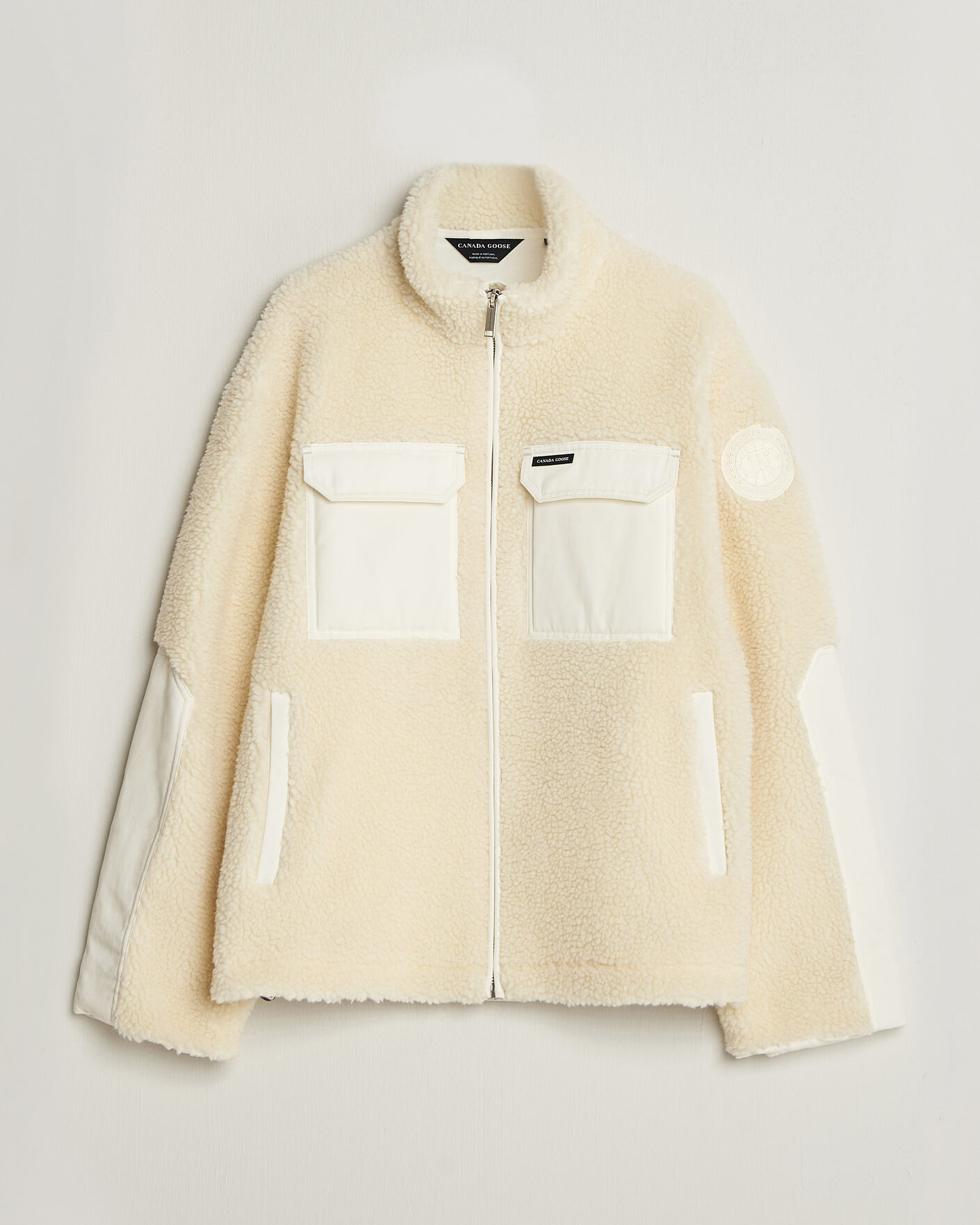 Men | Coats & Jackets | Canada Goose | Harrier Fleece Jacket Bone