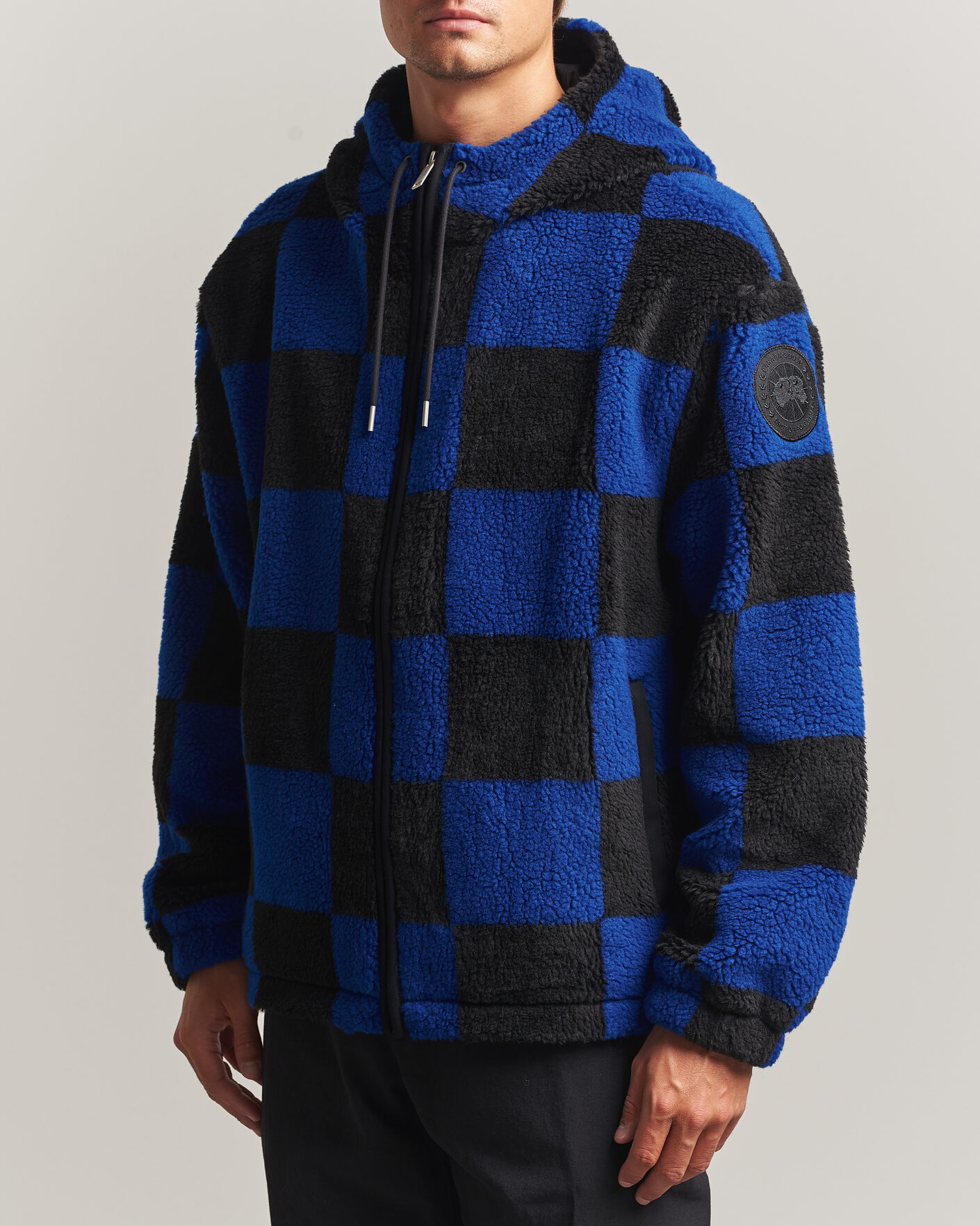 Men | Coats & Jackets | Canada Goose | Harrier Fleece Hoodie Azurite Blue