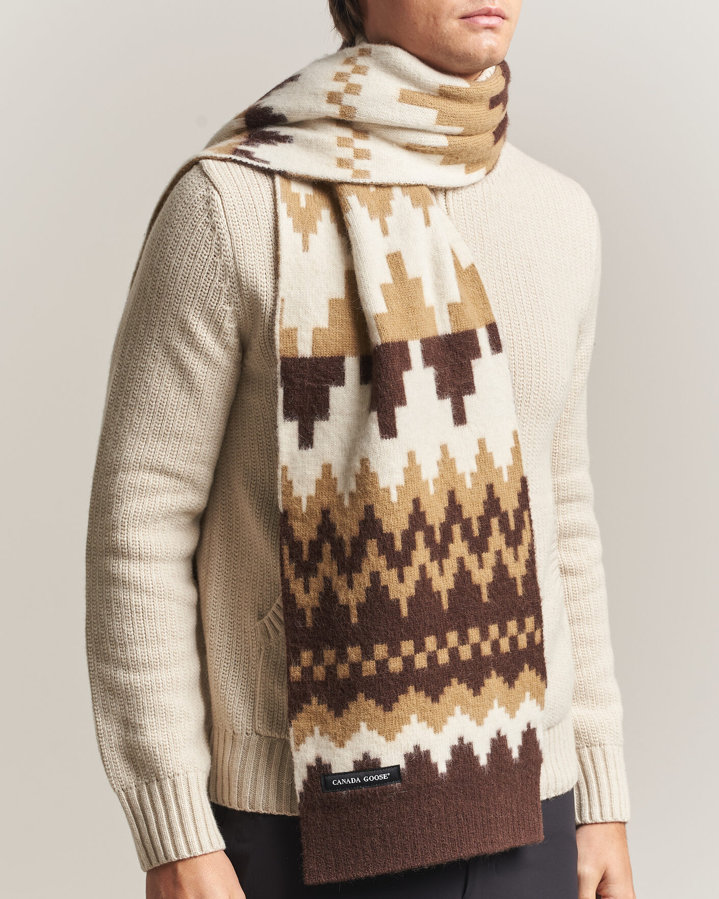 Men | Scarves | Canada Goose | Fair Isle Scarf Glacier Woods