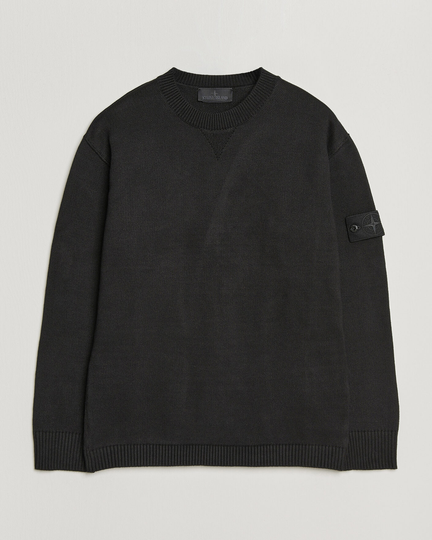 Stone Island Ghost Plush Stitch Winter Cotton Sweat Black at