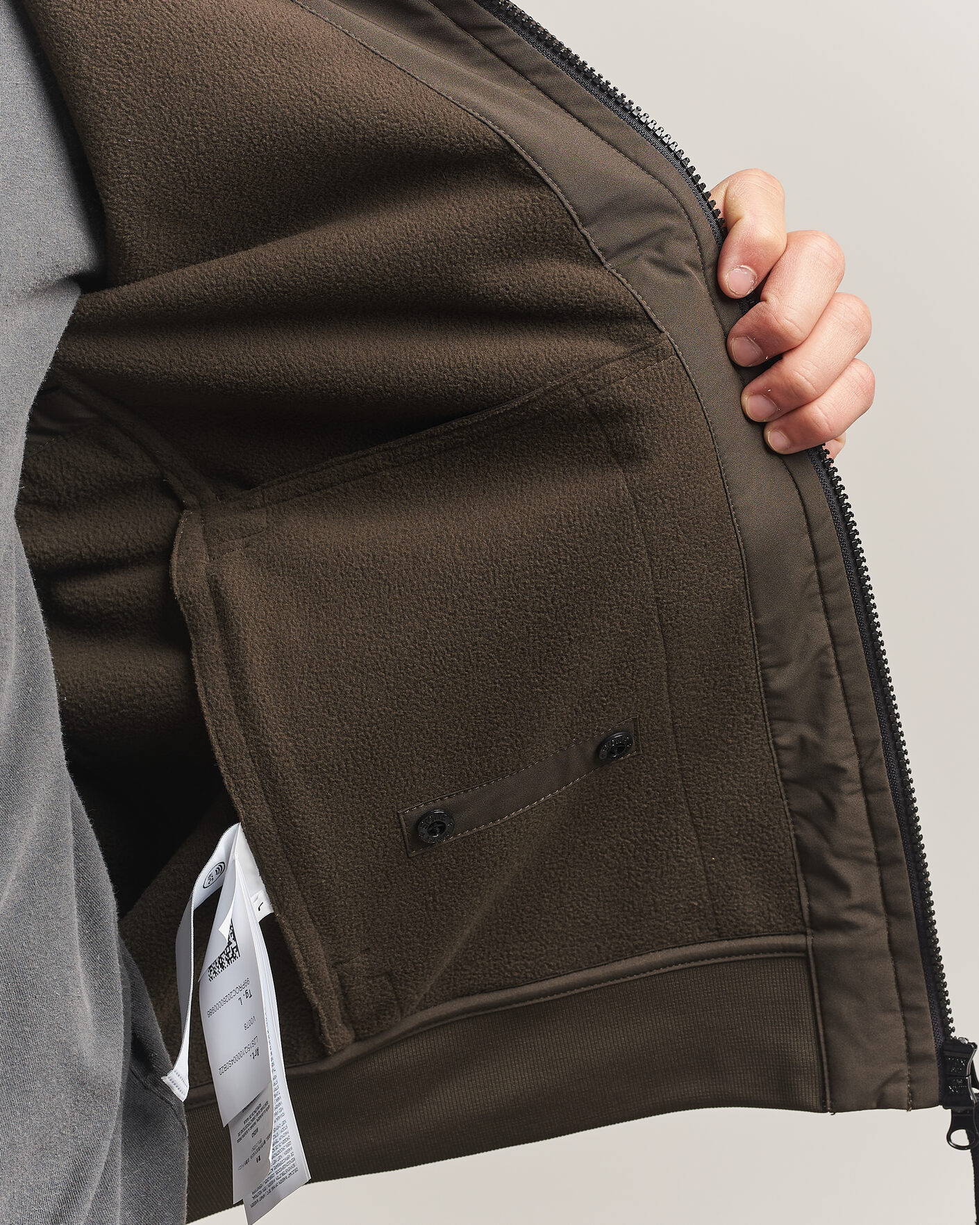 Stone Island Short Hooded Soft Shell Jacket Coal Grey at