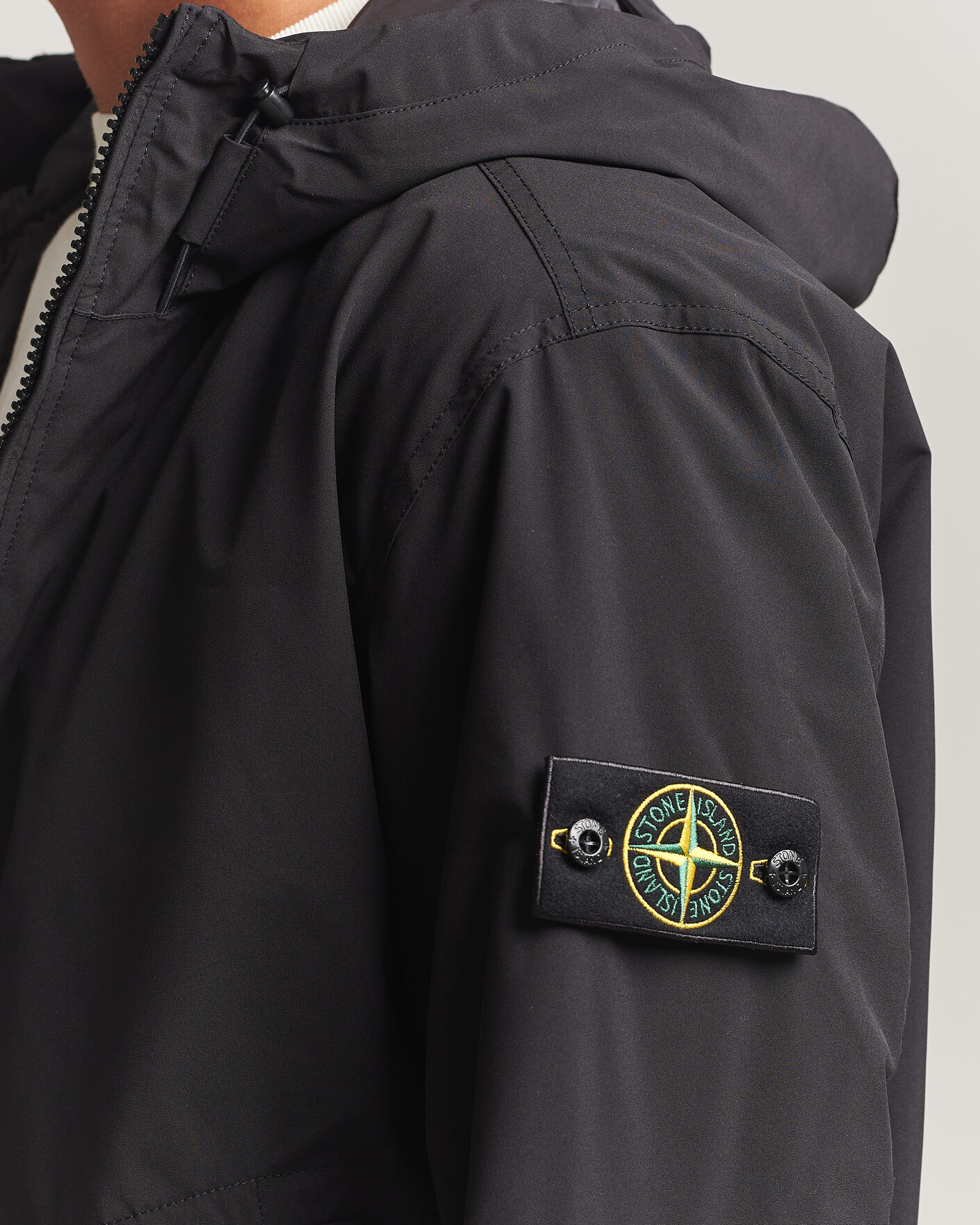 Men | Coats & Jackets | Stone Island | Short Soft Shell Parka Black