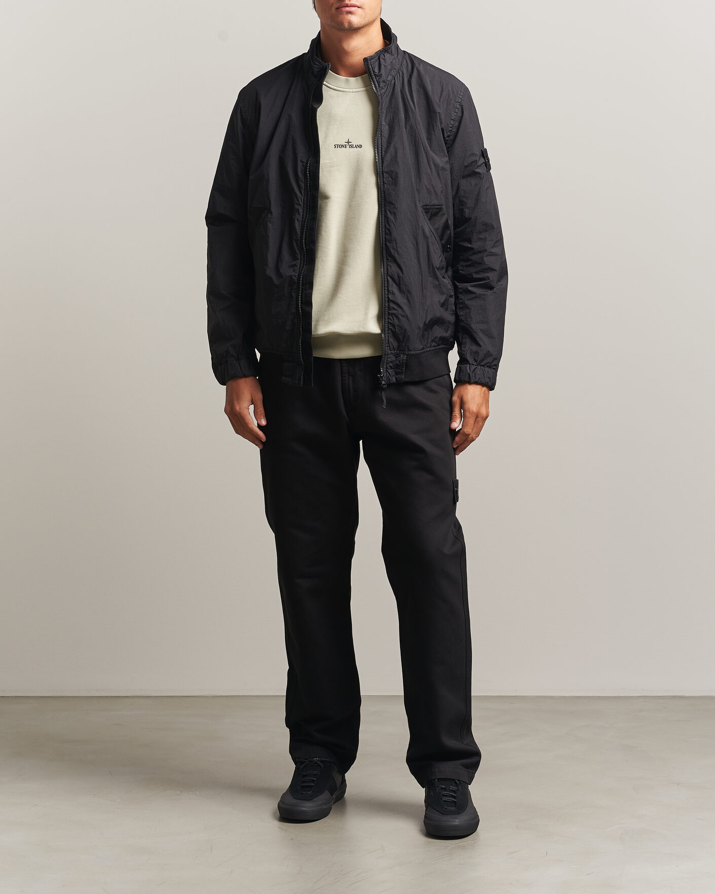 Men | Coats & Jackets | Stone Island | Crinkle Reps Jacket Black