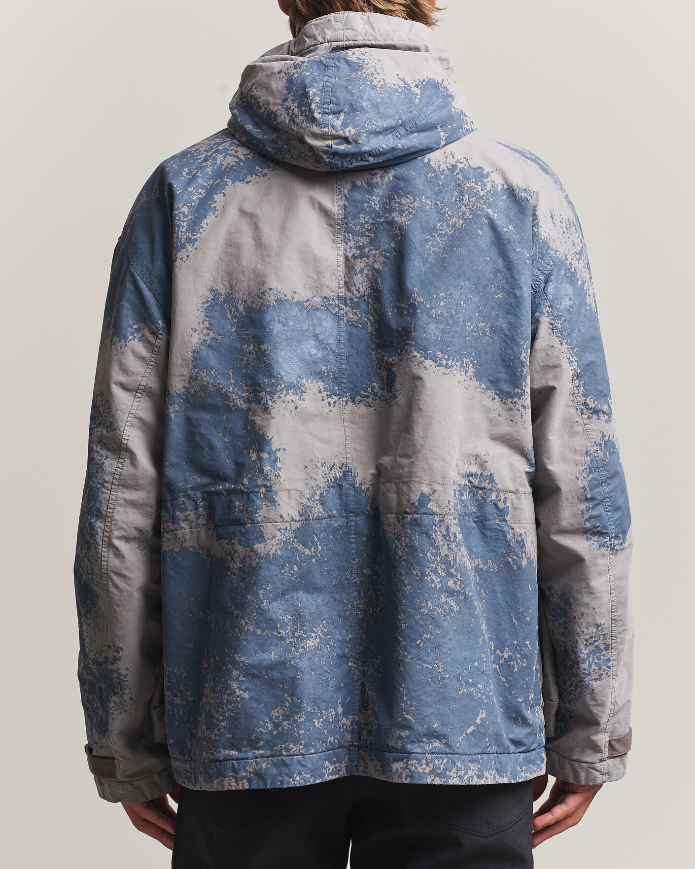 Men | Coats & Jackets | Stone Island | Hand Painted David Light TC Short Parka Grey