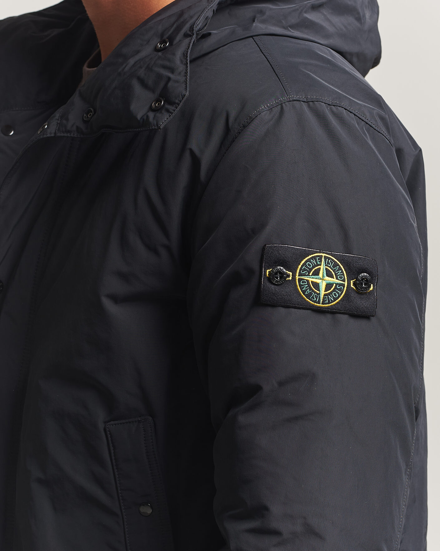Men | Coats & Jackets | Stone Island | Micro Twill Padded Parka Black