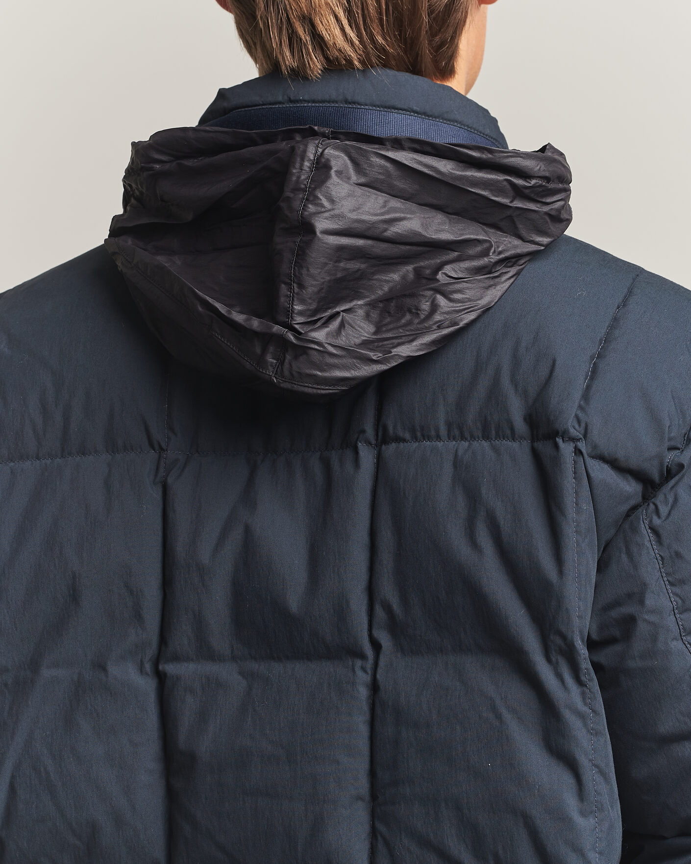 ジャケット・アウター Stone  down jacket navy size L Stone Island Cotton/Nylon Padded Down Jacket Navy Blue at