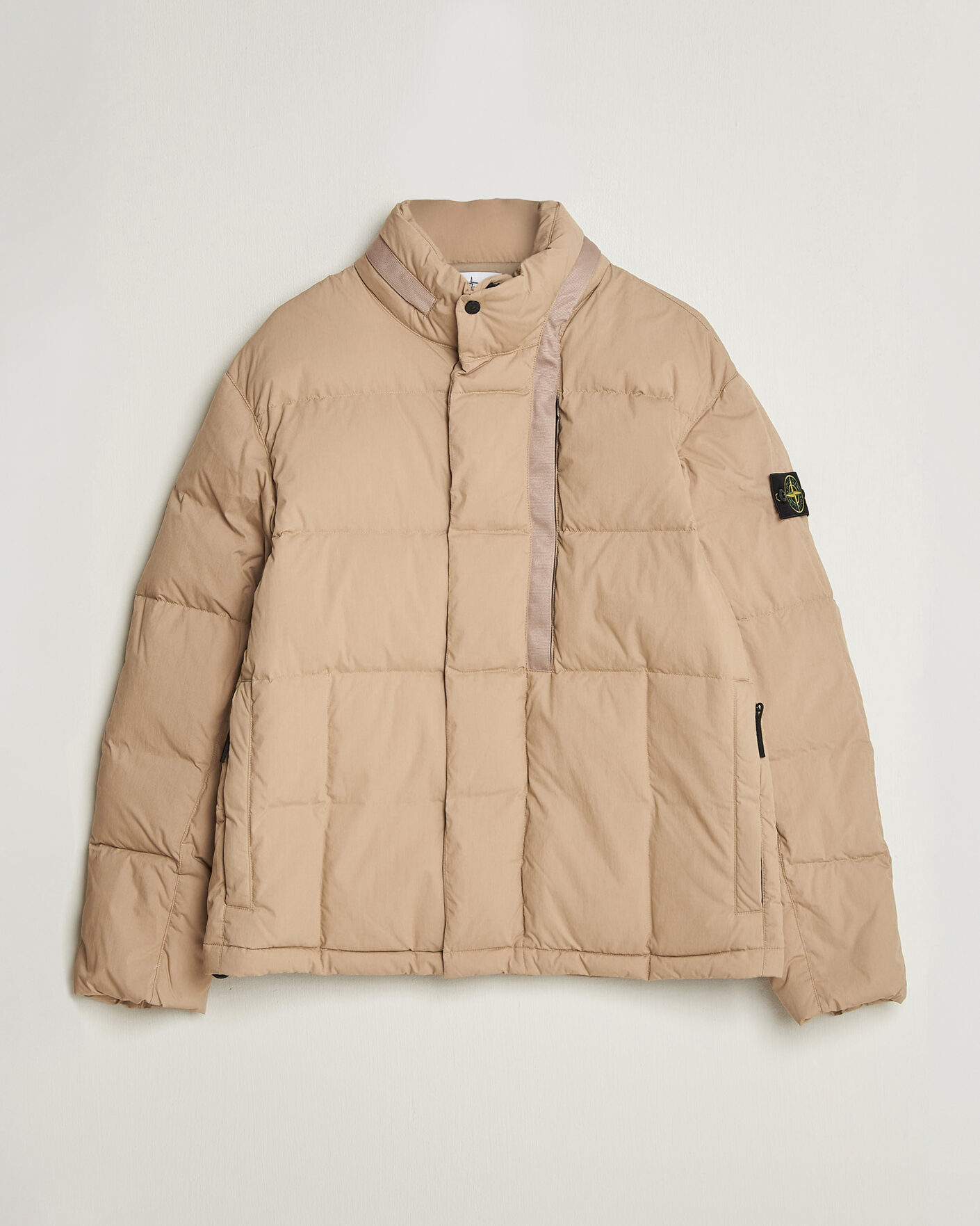 Men | Coats & Jackets | Stone Island | Cotton/Nylon Padded Down Jacket Biscuit